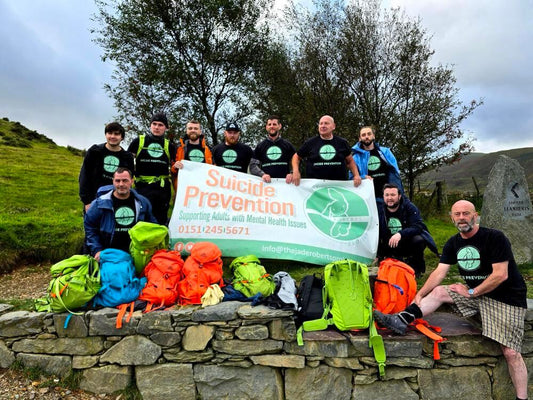 FatHikeMike and hiking group on Helvellyn trail raising funds for the Jade L Roberts Project—UK mental health awareness hike