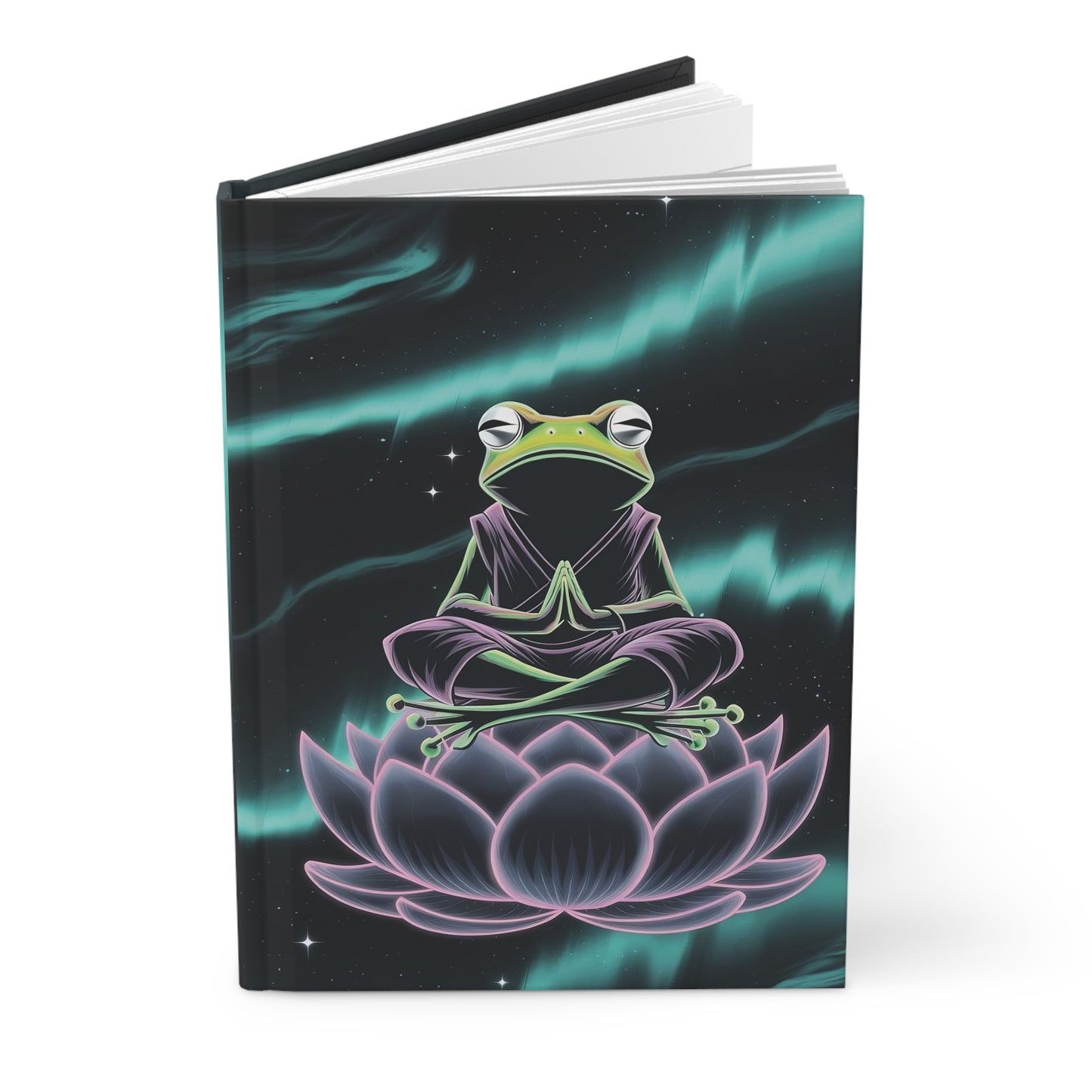 Psychedelic Frog, Mindfulness Journal, Hardcover Journal, Matte Notebook, Elegant Writing Diary, Gift for Writers, Diary