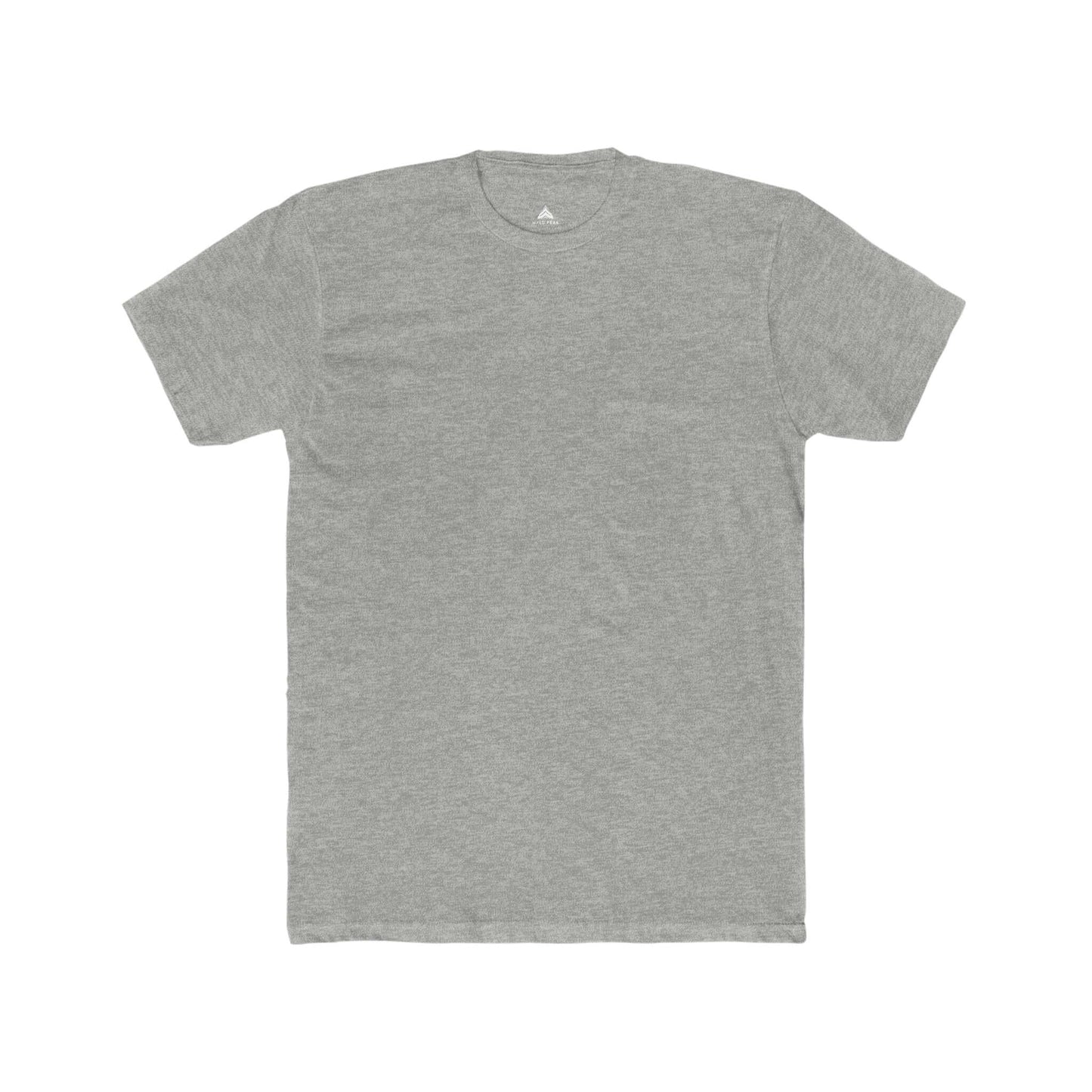 Men's plain cotton tee in a timeless style, perfect for layering or wearing solo at the gym.