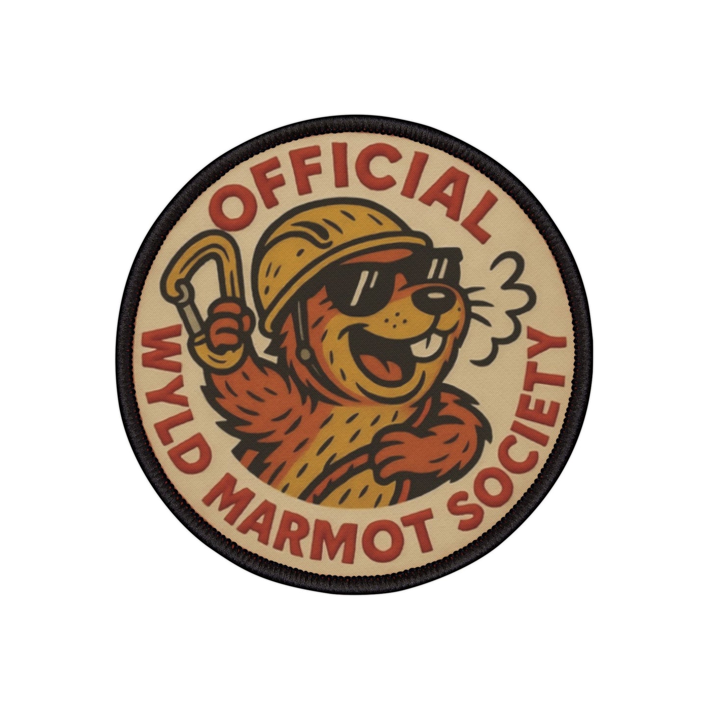 Official Wyld Marmot Society – 3" Iron-On Patch for Backpacks, Jackets & Outdoor Gear