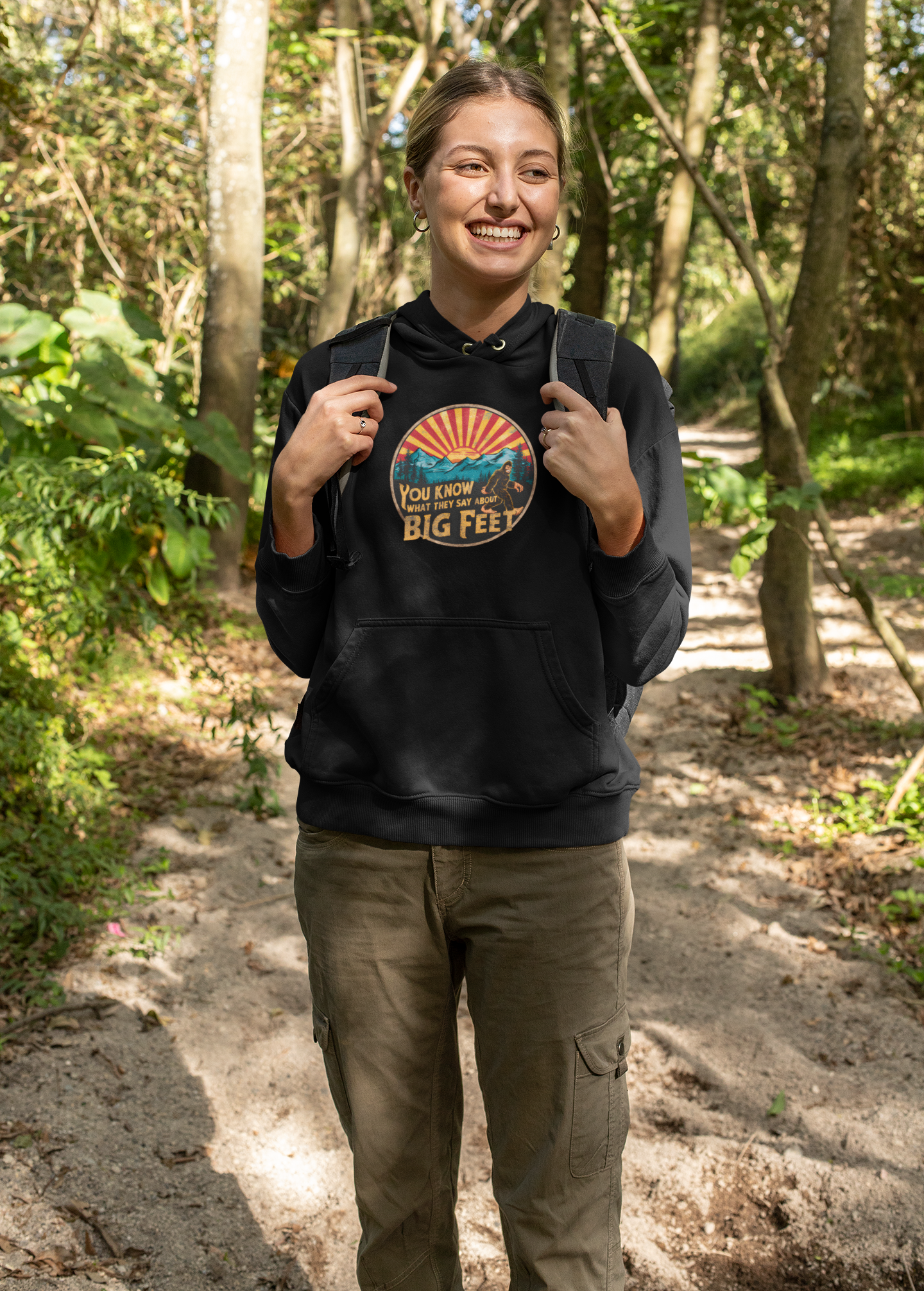 Bigfoot Hoodie – Cozy Outdoor Sweatshirt for Hikers & Adventure Seekers