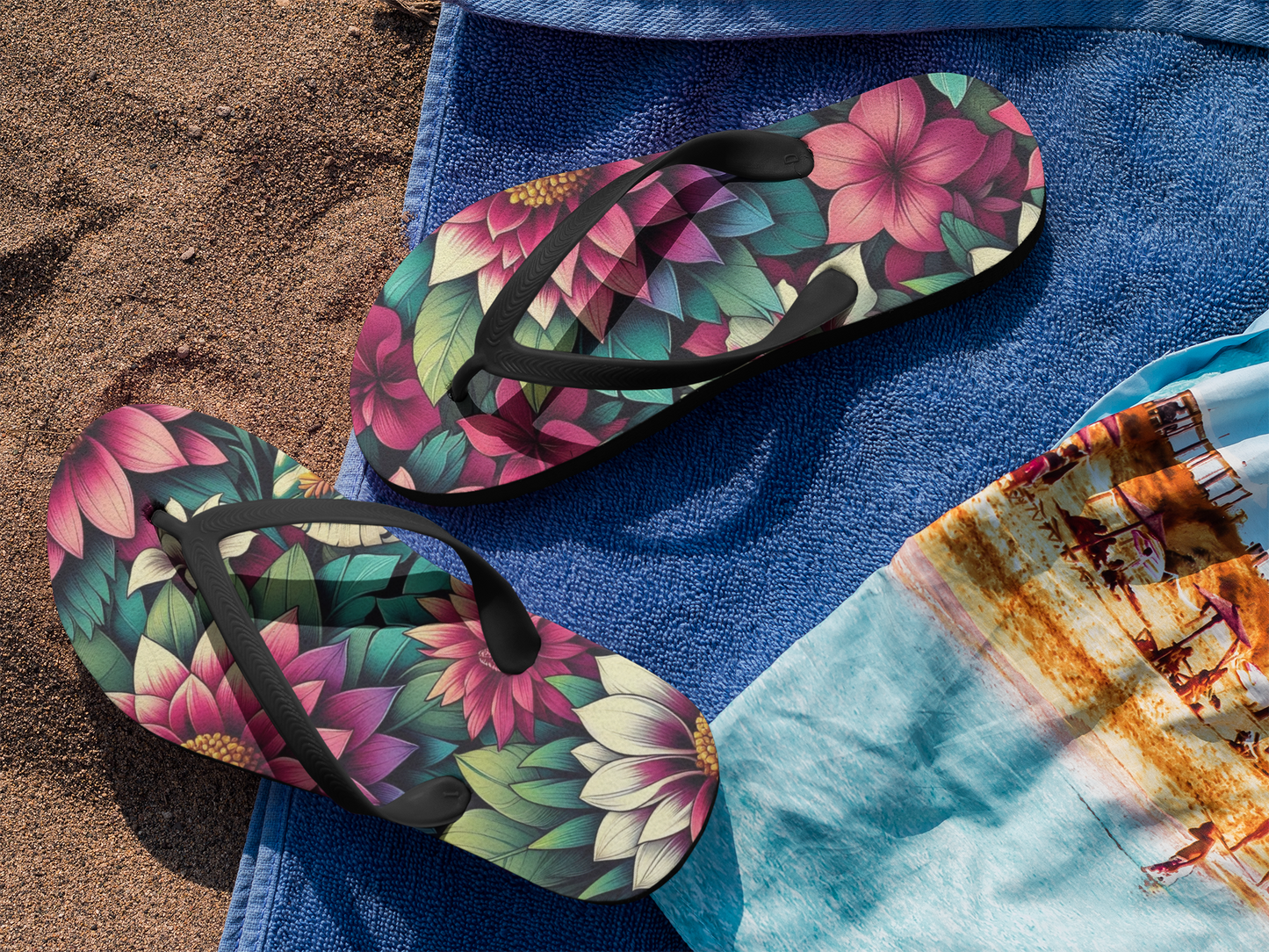 Dalia Floral Flip Flops