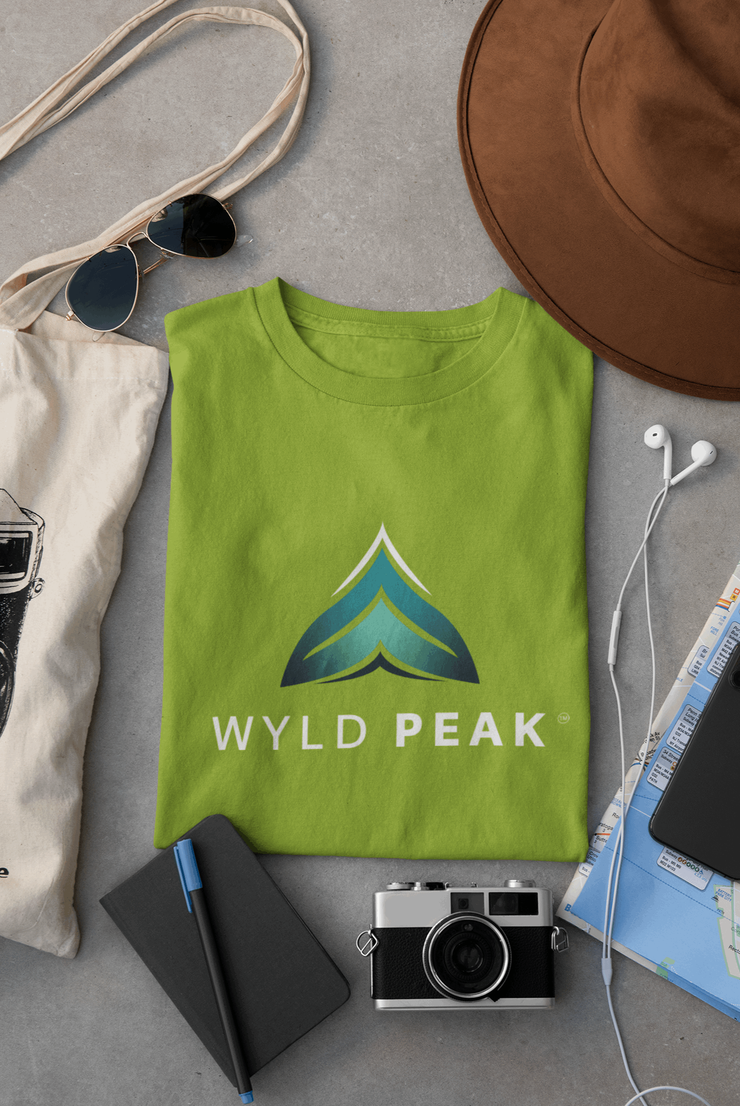 Branded Men's Organic Cotton T-Shirt – Minimalist Sustainable Outdoor Tee