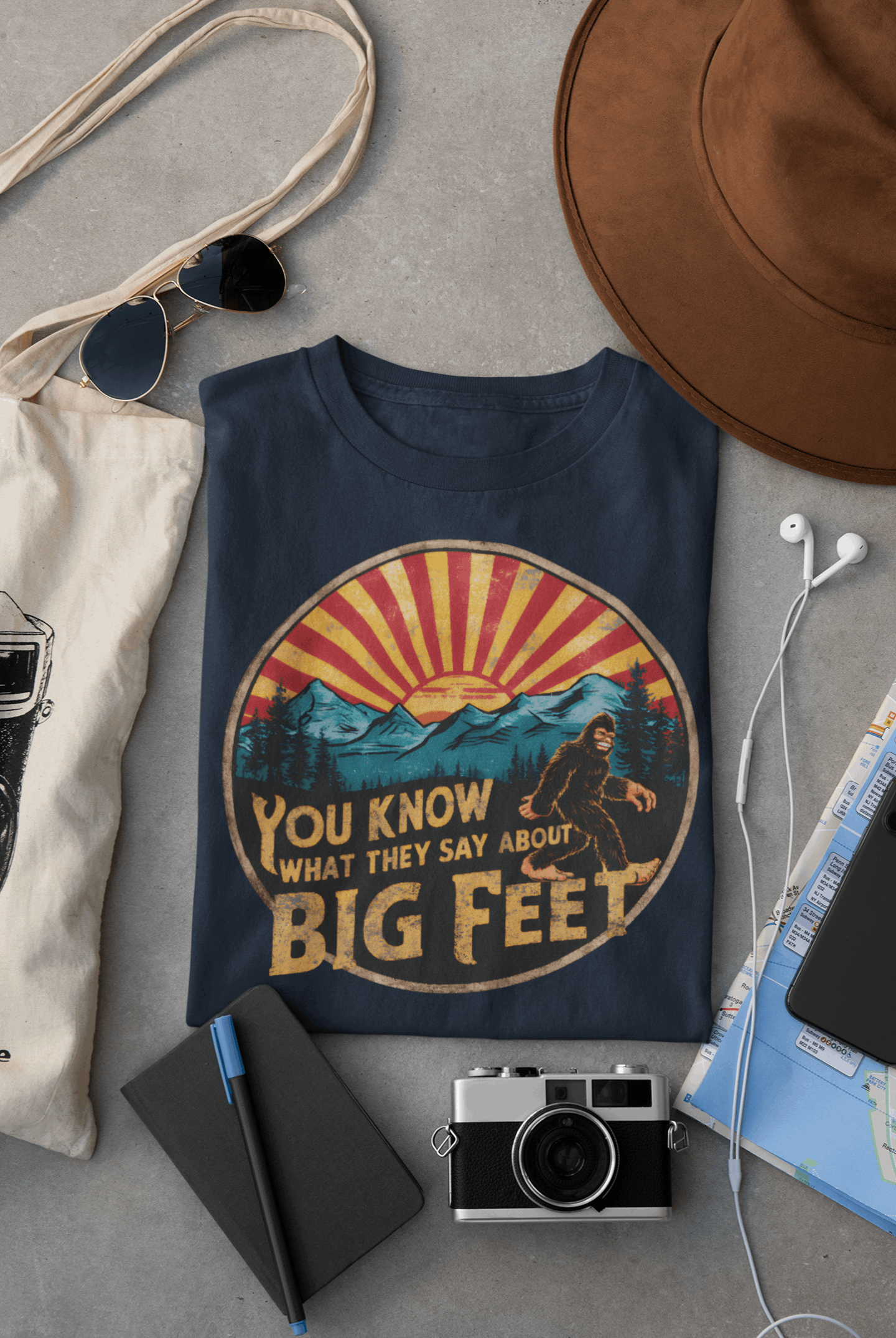 Bigfoot Women's Organic Cotton T-Shirt – Adventure-Inspired Outdoor Tee