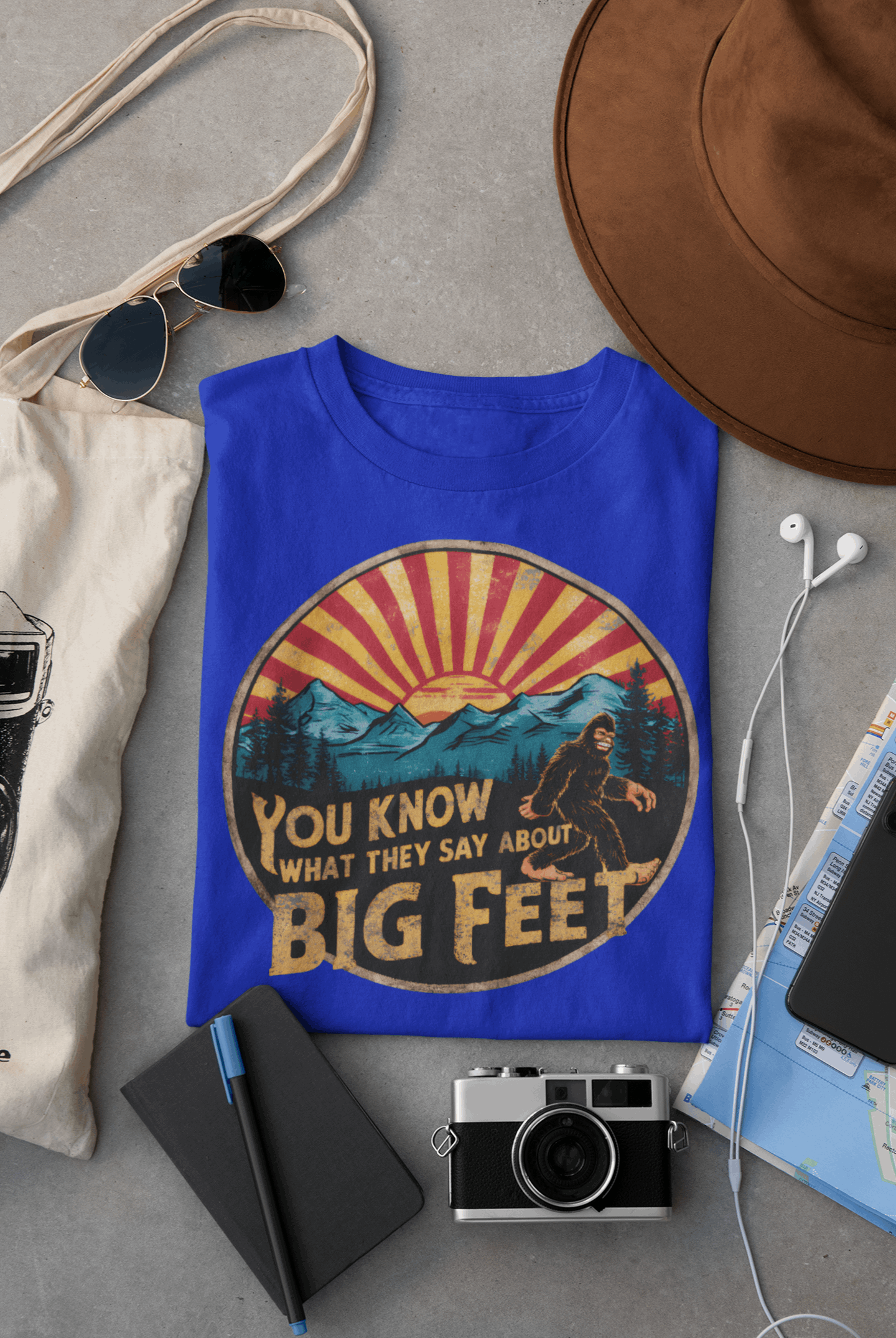 Bigfoot Women's Organic Cotton T-Shirt – Adventure-Inspired Outdoor Tee