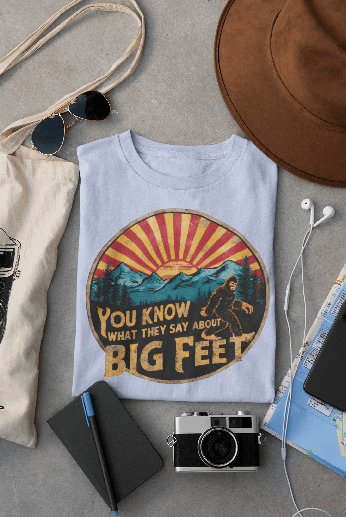 Bigfoot Women's Organic Cotton T-Shirt – Adventure-Inspired Outdoor Tee