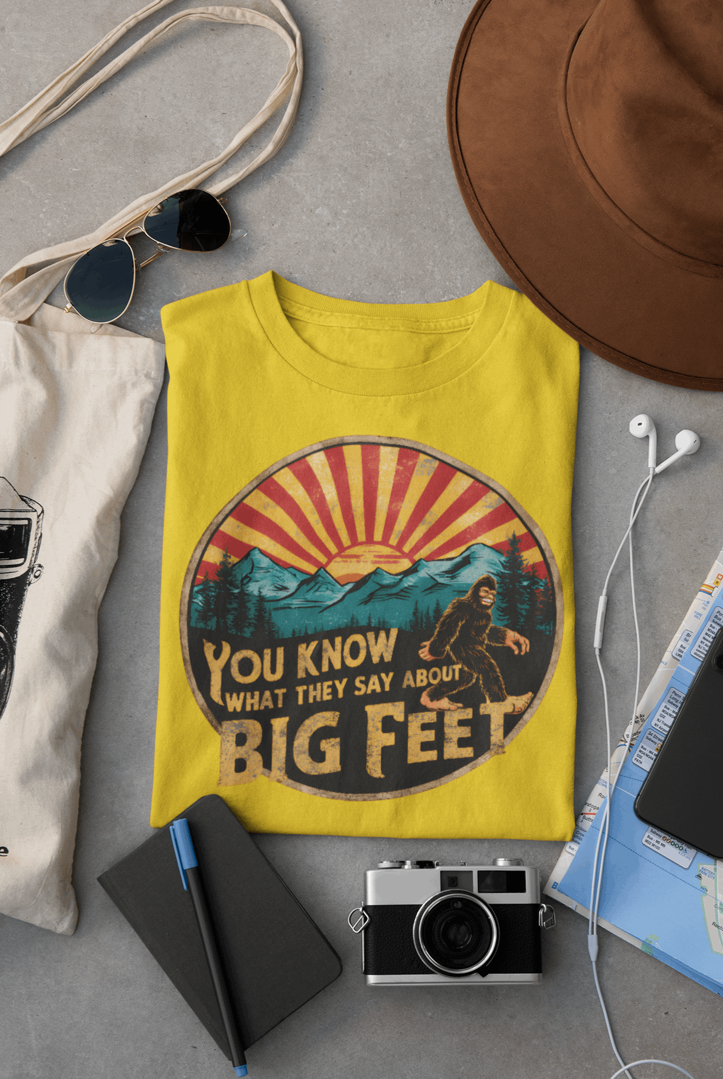 Bigfoot Women's Organic Cotton T-Shirt – Adventure-Inspired Outdoor Tee
