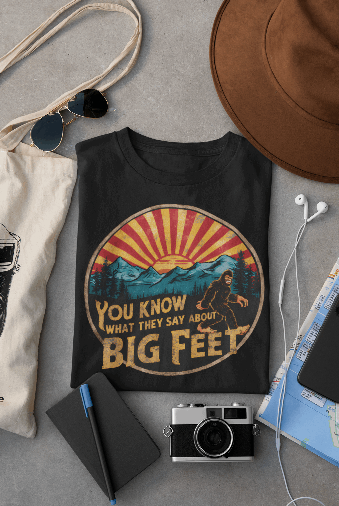 Bigfoot Women's Organic Cotton T-Shirt – Adventure-Inspired Outdoor Tee