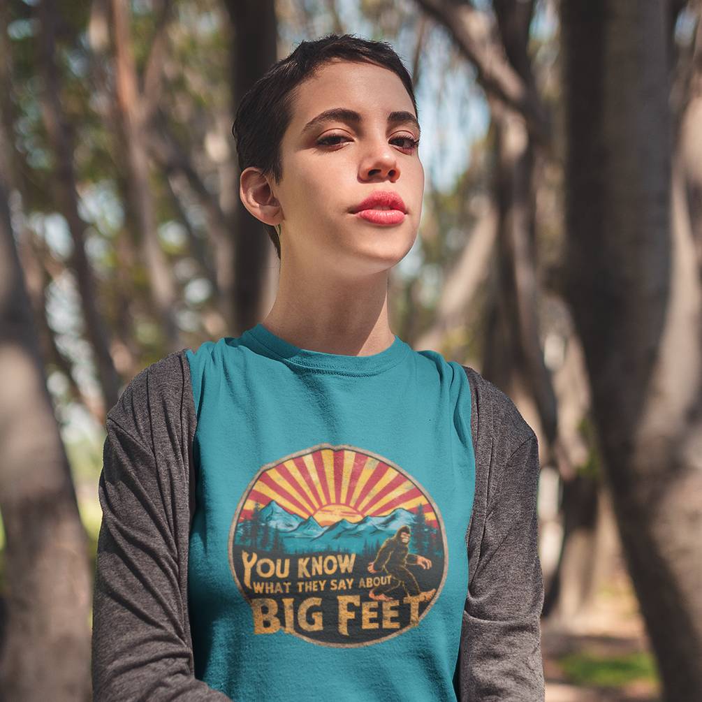 Bigfoot Women's Organic Cotton T-Shirt – Adventure-Inspired Outdoor Tee