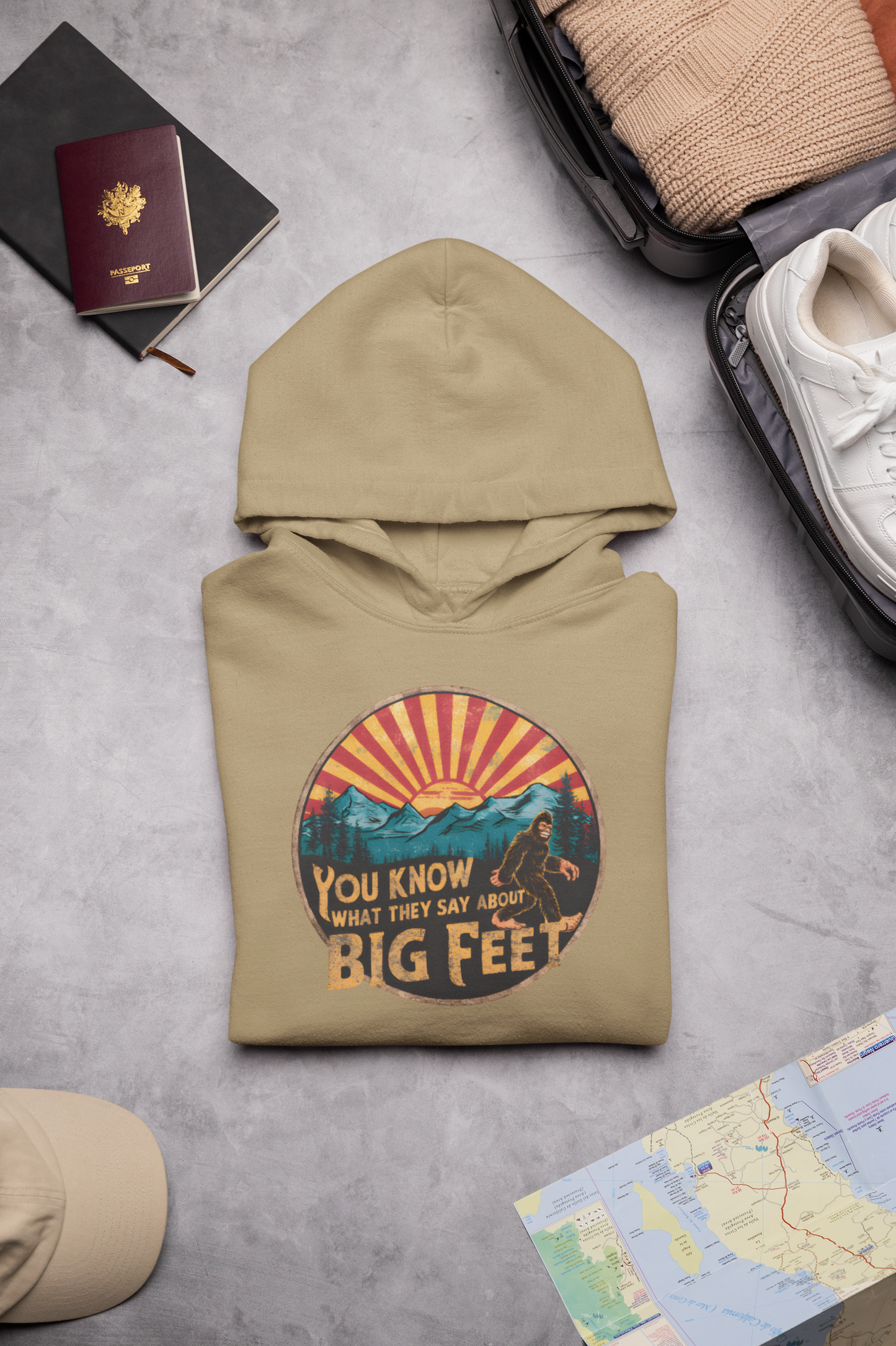 Bigfoot Hoodie – Cozy Outdoor Sweatshirt for Hikers & Adventure Seekers