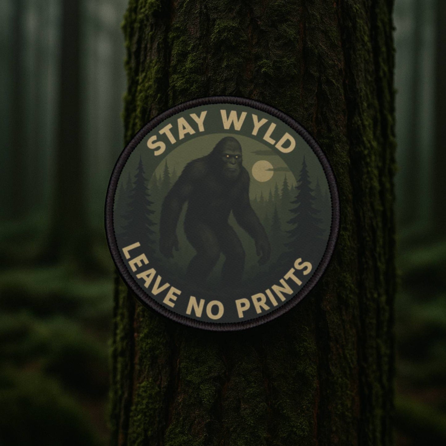 Bigfoot Was Here (But You’ll Never Prove It) – 3 Inch Patch for Backpacks, Jackets & Hoodies
