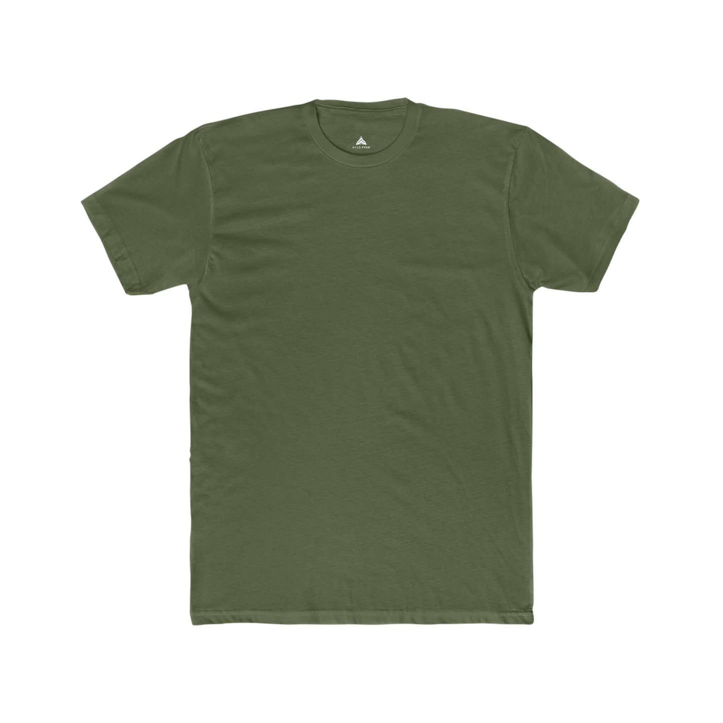 Durable and soft men's cotton tee in a plain design, suitable for fitness routines and daily wear.