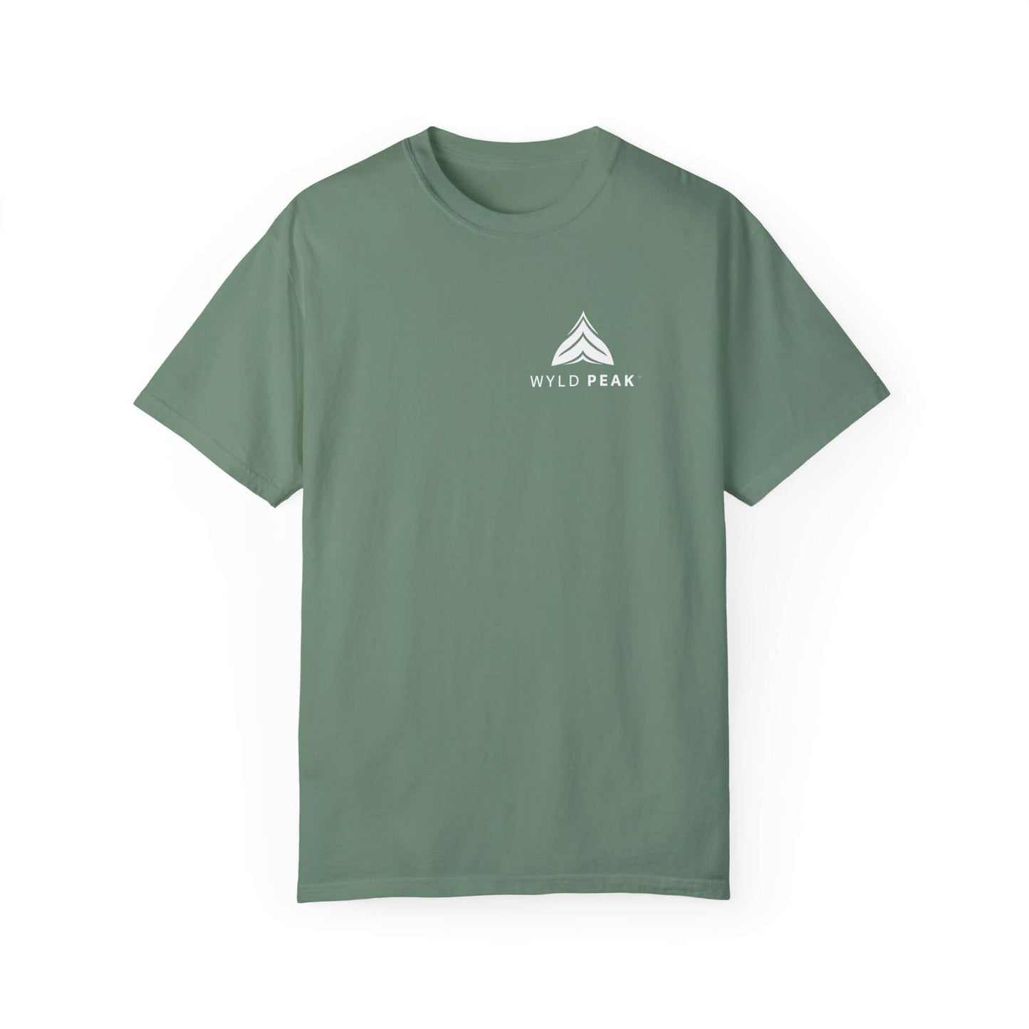 Simple yet versatile women’s t-shirt with a small front logo, great for hikes or casual wear in light green.