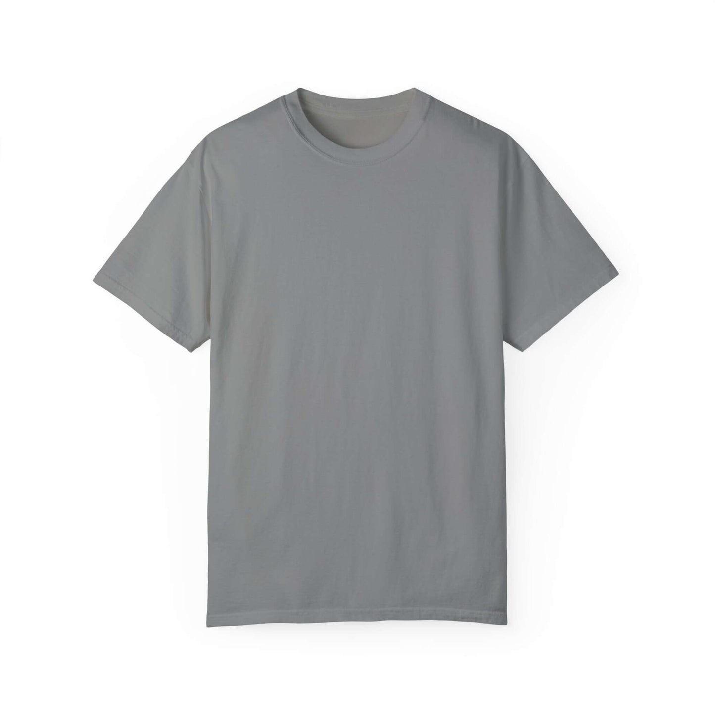 Essential plain ringspun cotton women’s tee, lightweight and breathable for casual use in grey.