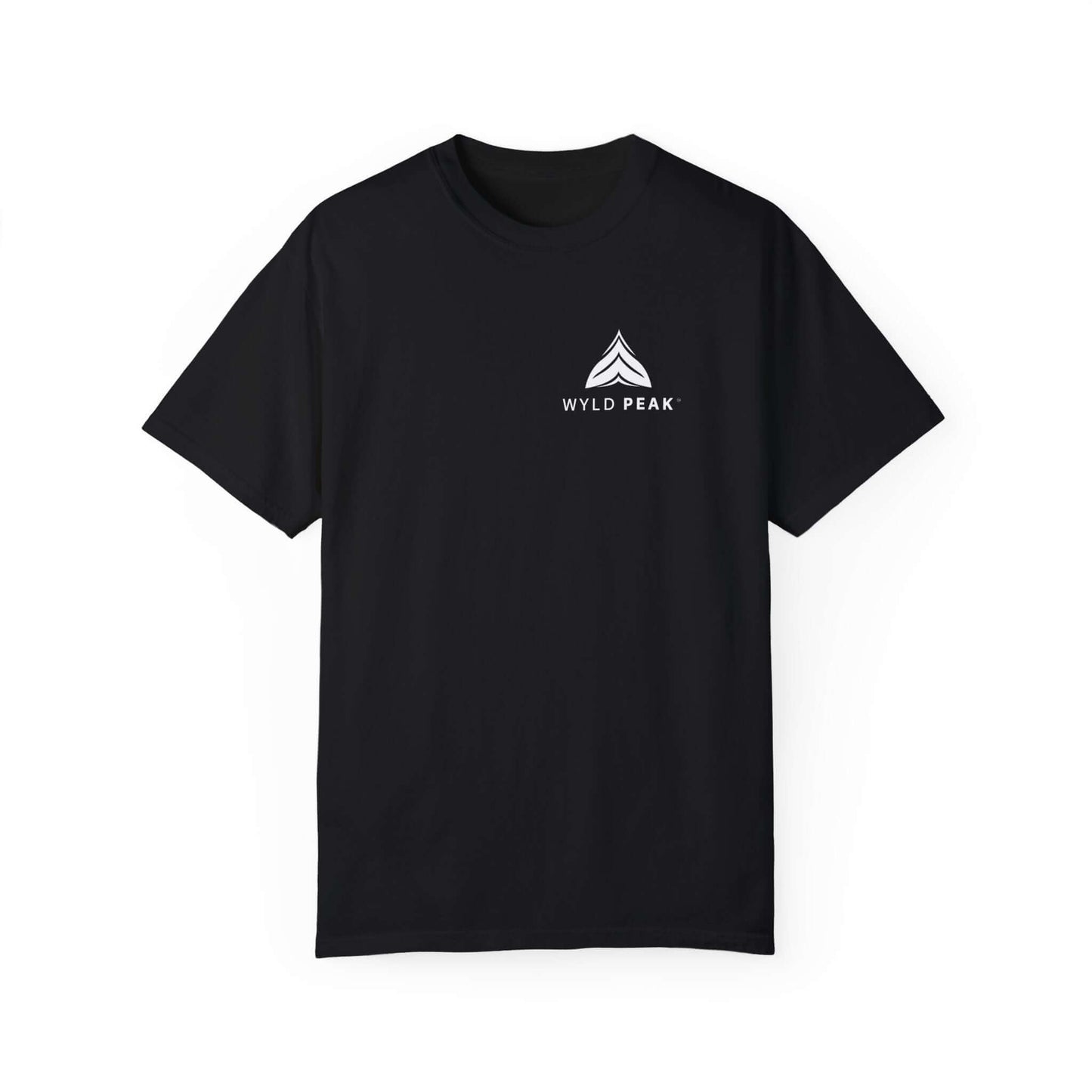 Lightweight women’s shirt with a subtle front logo, ideal for fitness and hiking enthusiasts in black.