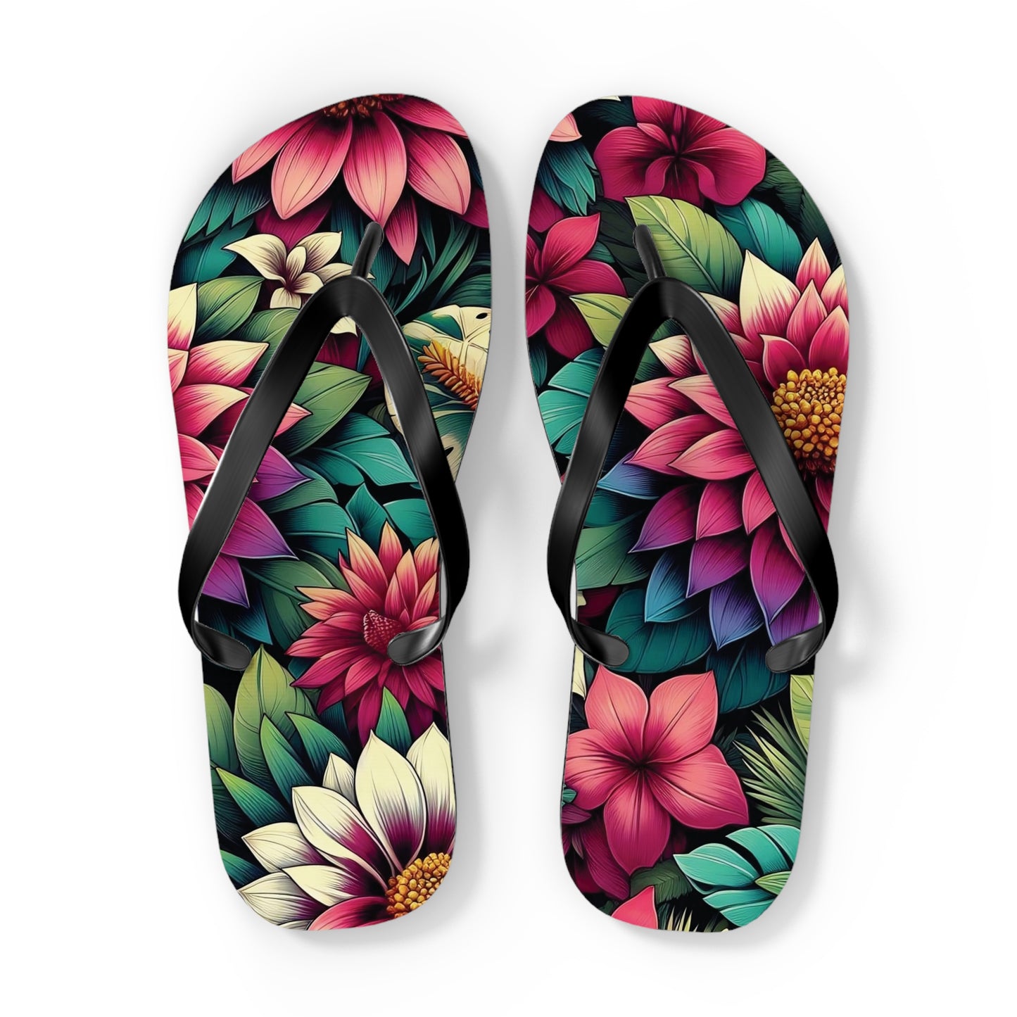 Dalia Floral Flip Flops