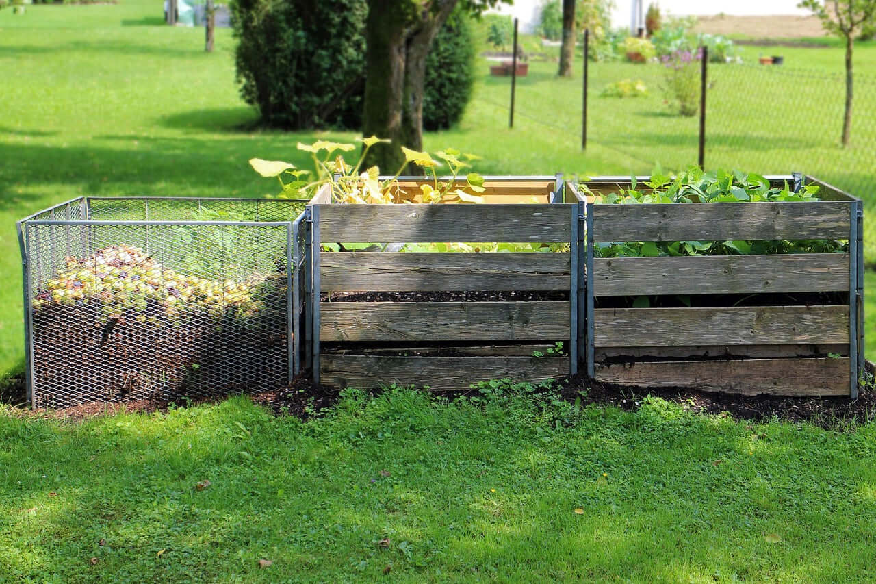 DIY open compost system setup for backyard sustainability.