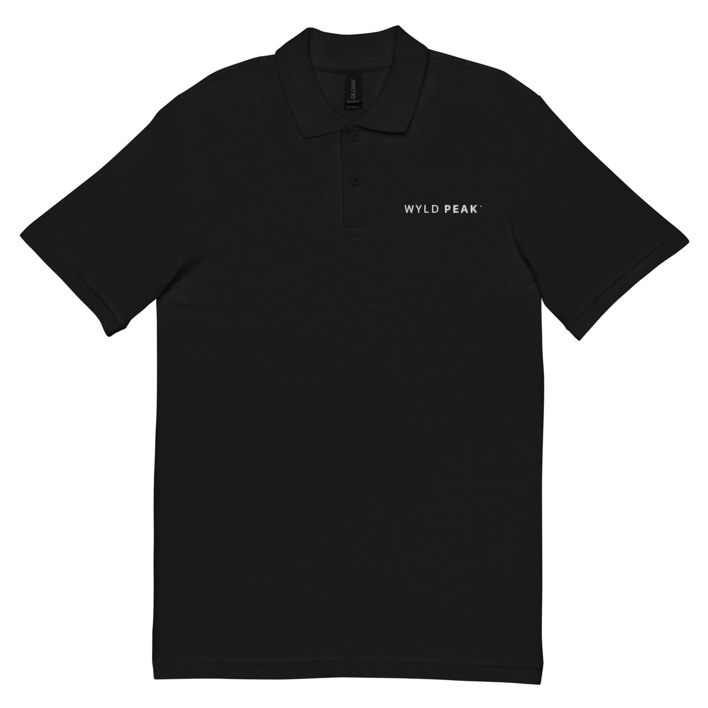 Lightweight black unisex polo shirt combining effortless style with all-day comfort.