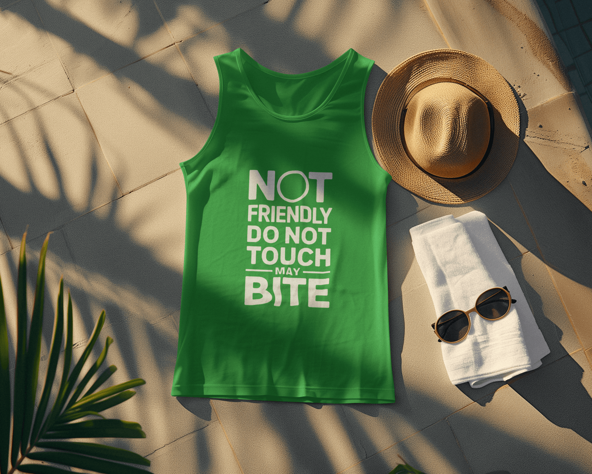 “Not Friendly” Organic Cotton Tank – Unisex Fit, Lightweight & Ethical