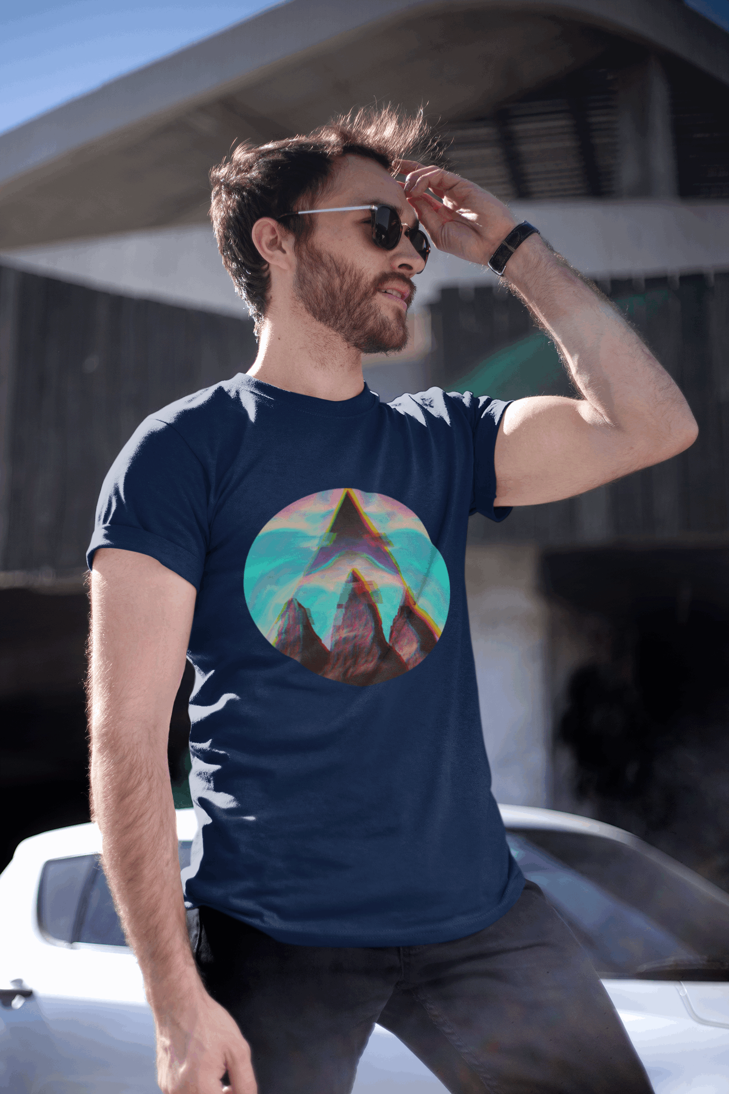 Fusion Peak Men's Organic Cotton Hiking T-Shirt – Eco Outdoor Tee