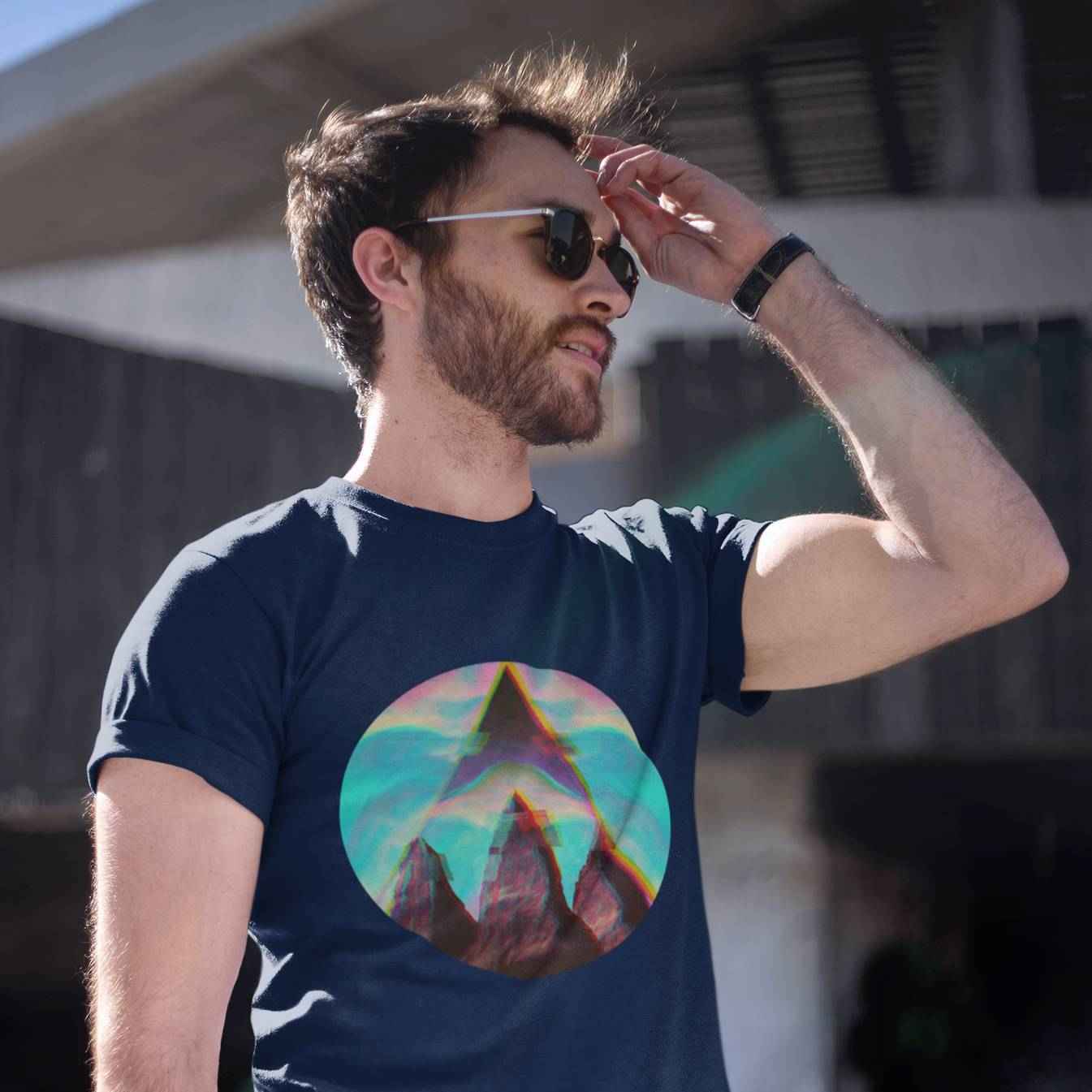 Fusion Peak Men's Organic Cotton Hiking T-Shirt – Eco Outdoor Tee