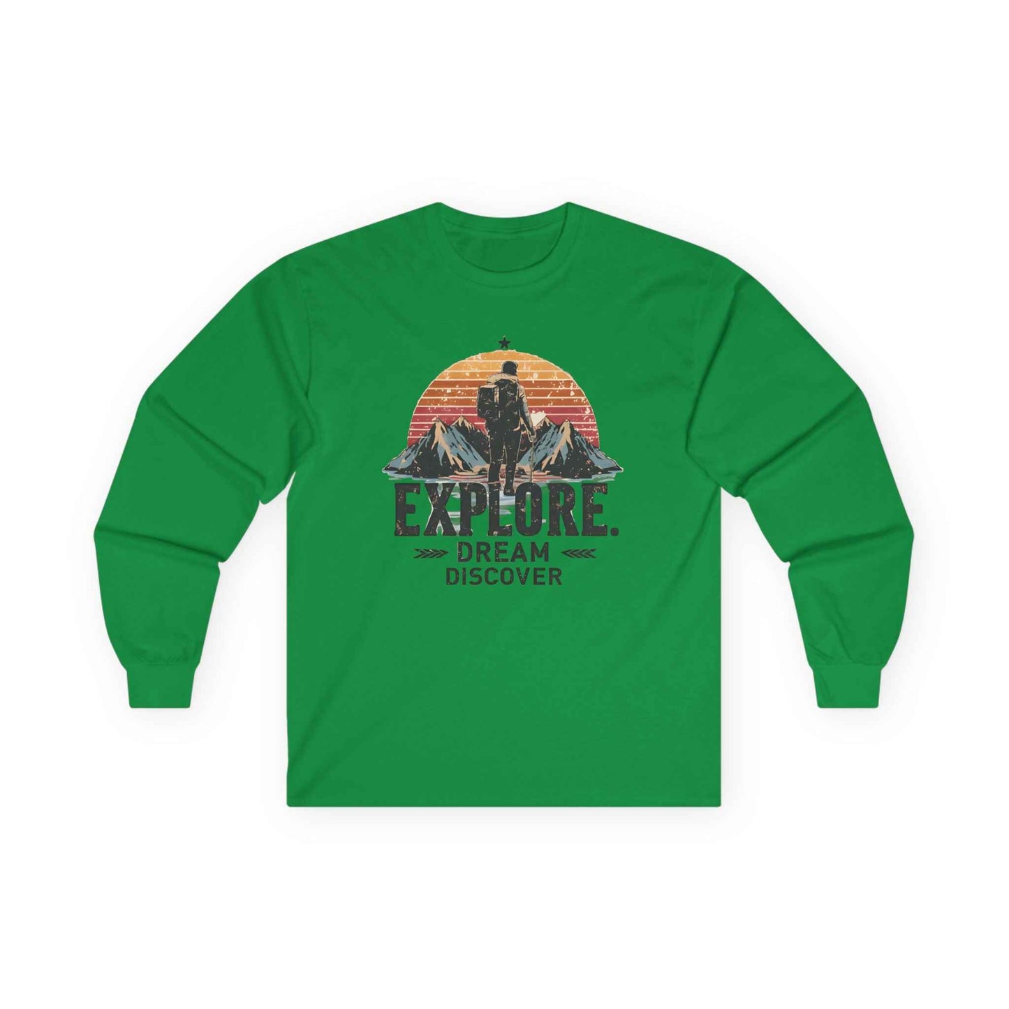 Explorer Ultra Cotton Long Sleeve Tee – Rugged Adventure Shirt for Year-Round Comfort