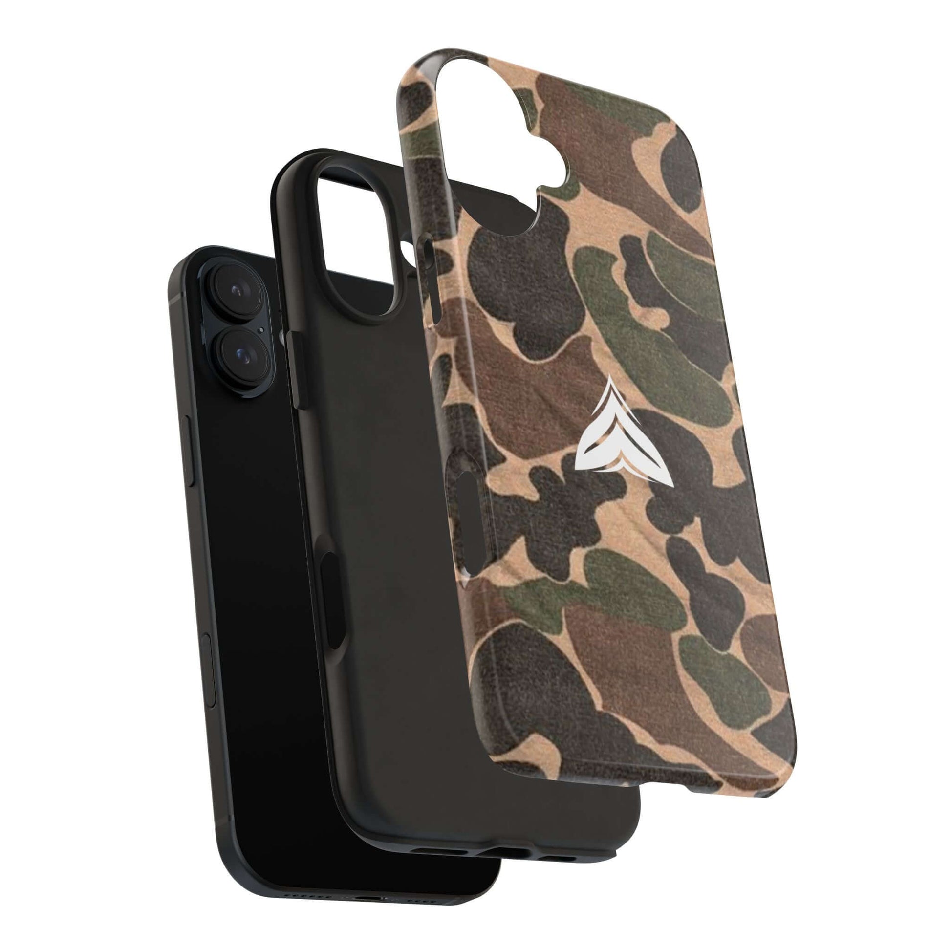 Camouflage phone case for outdoor lovers, American-made, inspired by classic military patterns for daily protection