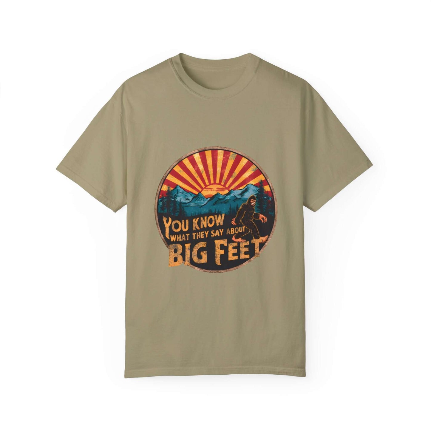 Soft cotton Bigfoot Sasquatch women’s tee, ideal for nature and everyday adventures.
