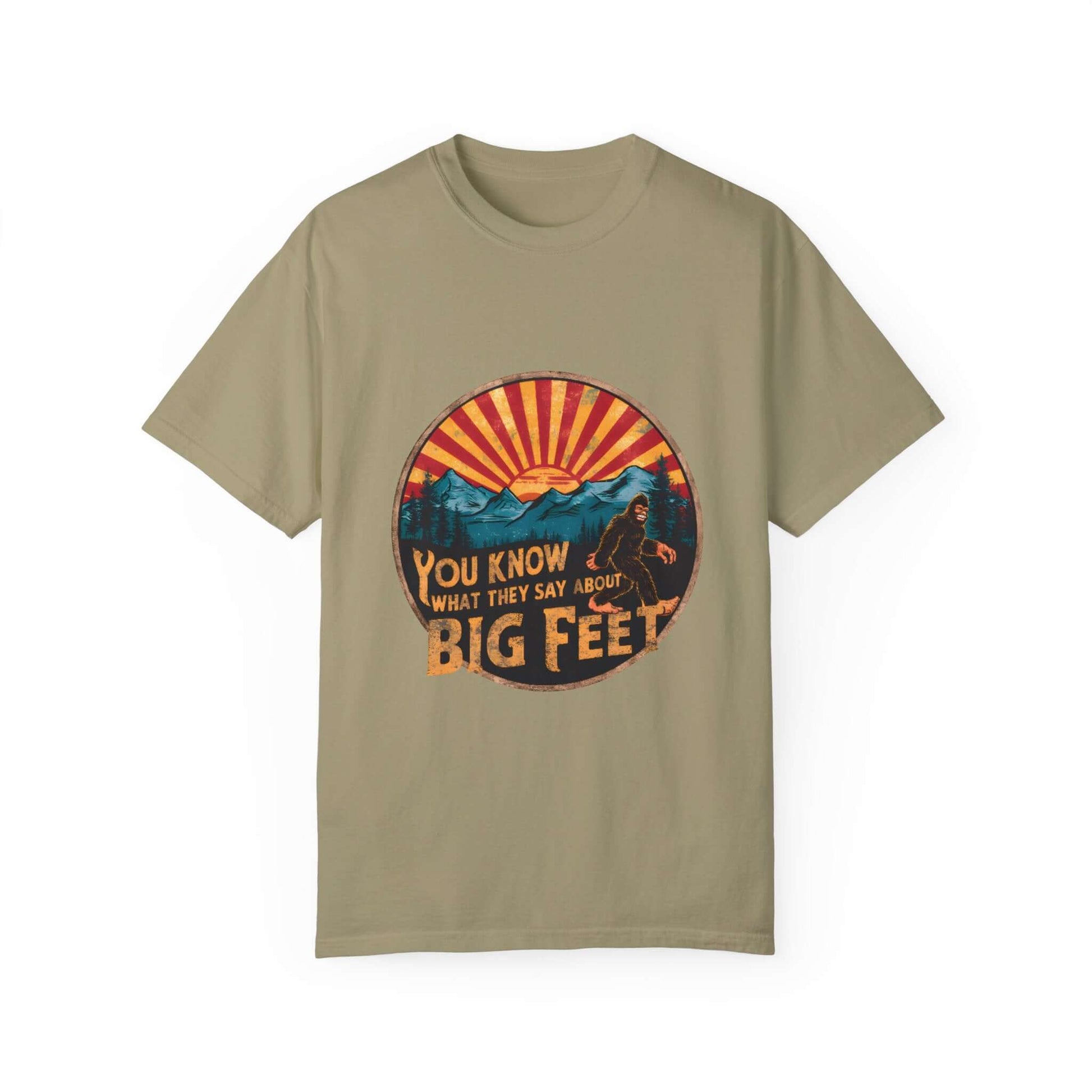 Soft cotton Bigfoot Sasquatch women’s tee, ideal for nature and everyday adventures.