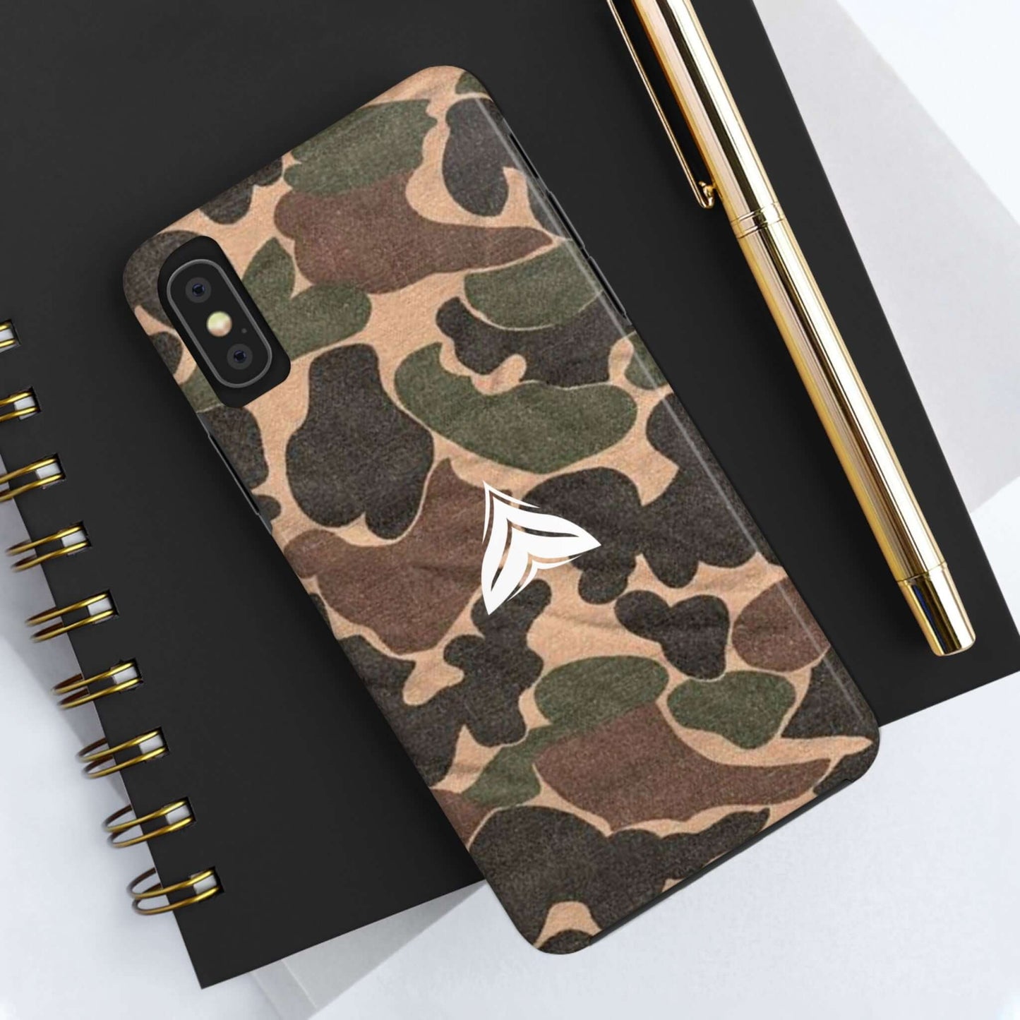 USA-made camo phone case in Vietnam pattern, compatible with iPhone and Samsung