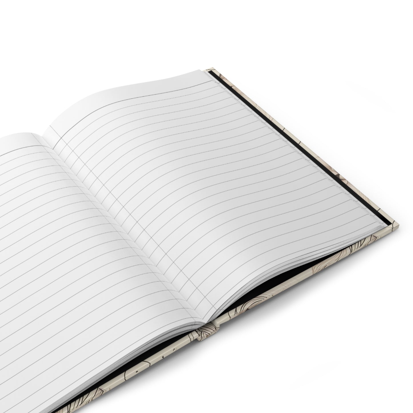 Elegant Line Art Cat Sketch Hardcover Journal – 150 Lined Pages, Cute Notebook for Journaling, Planning | Gift-Ready