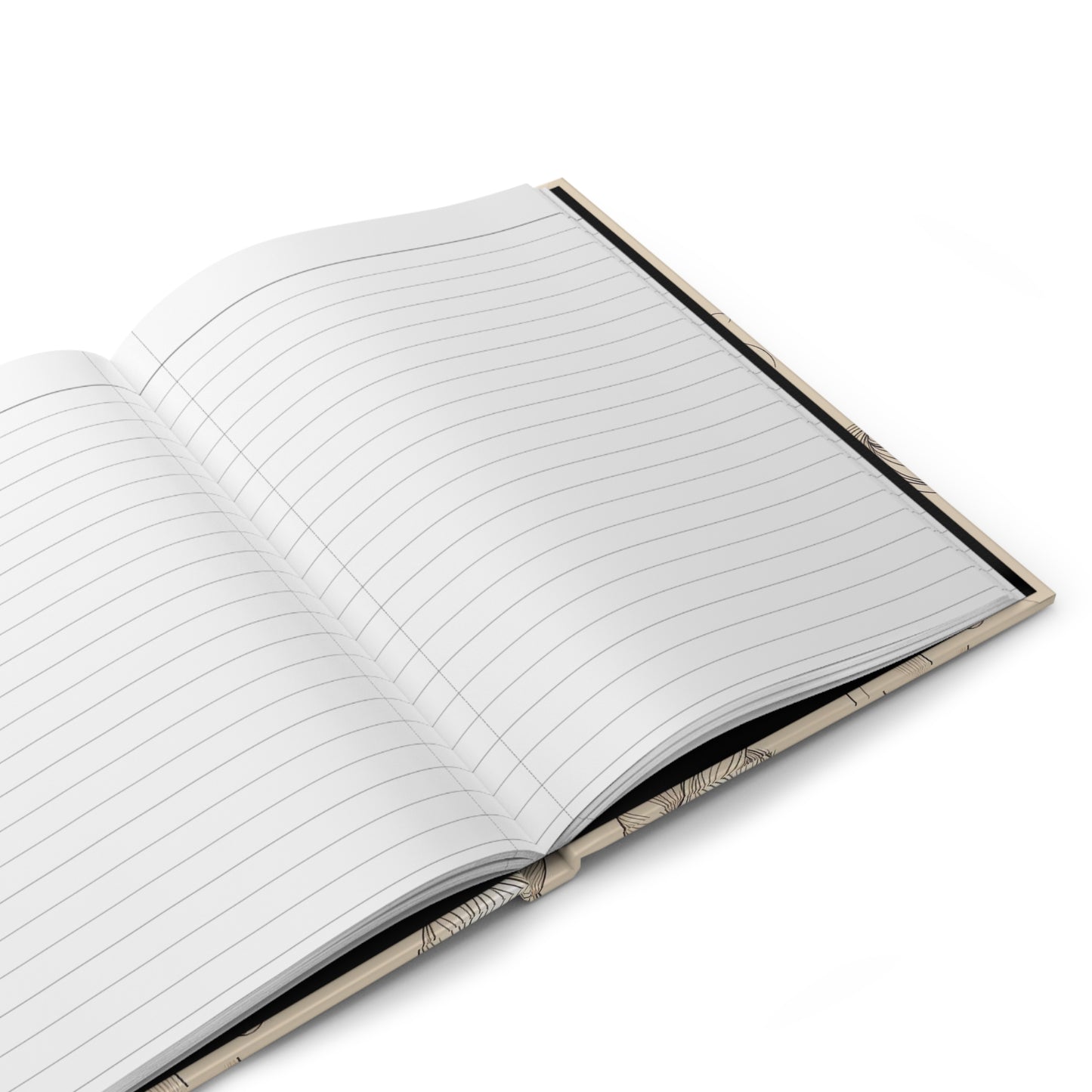 Minimalist Cat Sketch Hardcover Journal – 150 Lined Pages, Cute Notebook for Journaling, Planning | Gift-Ready