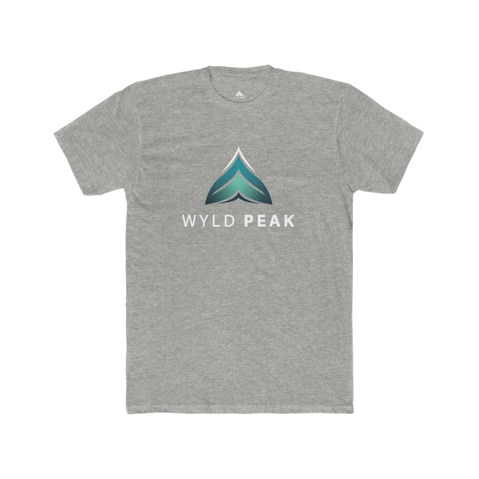 Premium men’s t-shirt, lightweight and breathable for intense fitness sessions in heather grey.