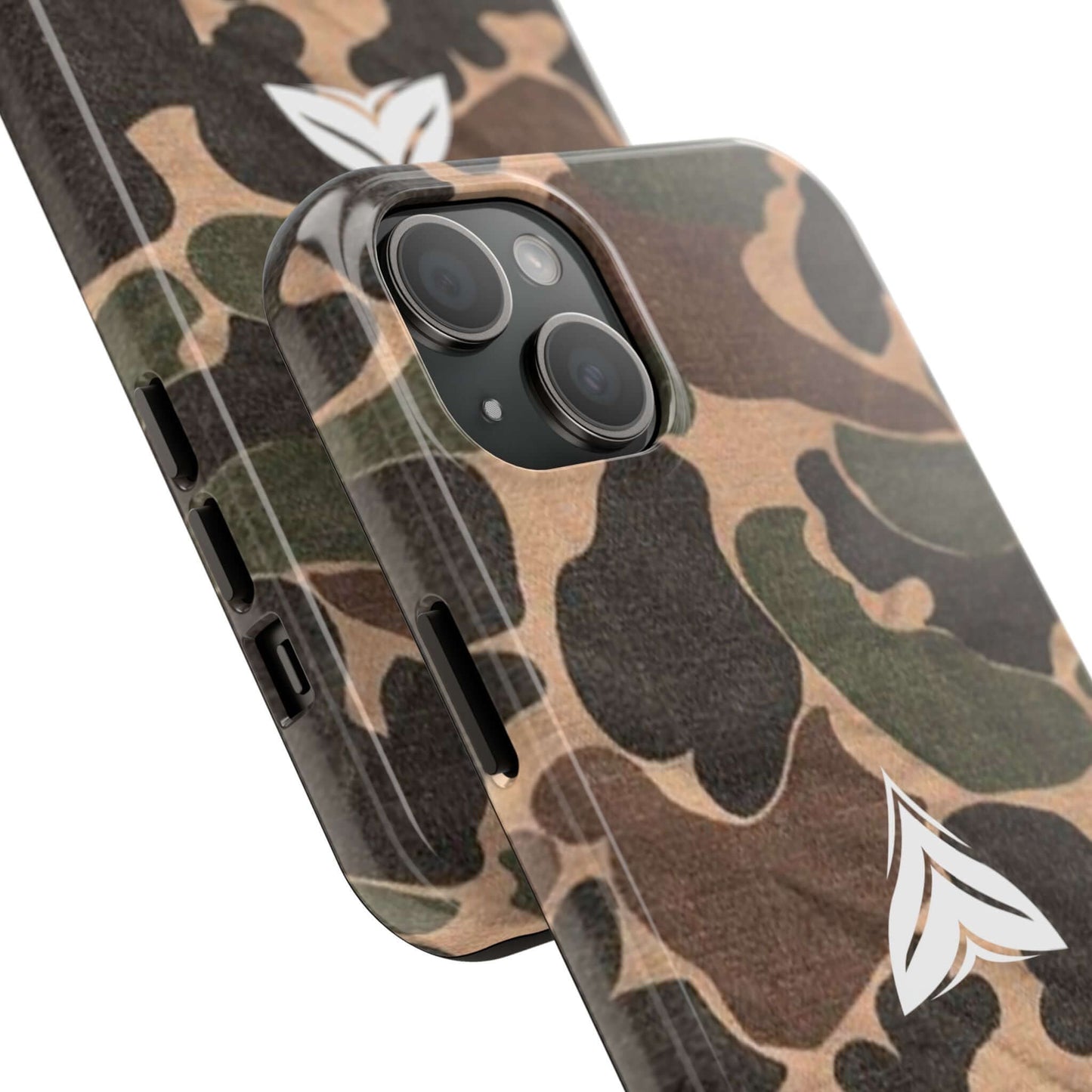Sturdy camouflage phone case with military heritage, perfect for daily protection and outdoor adventures