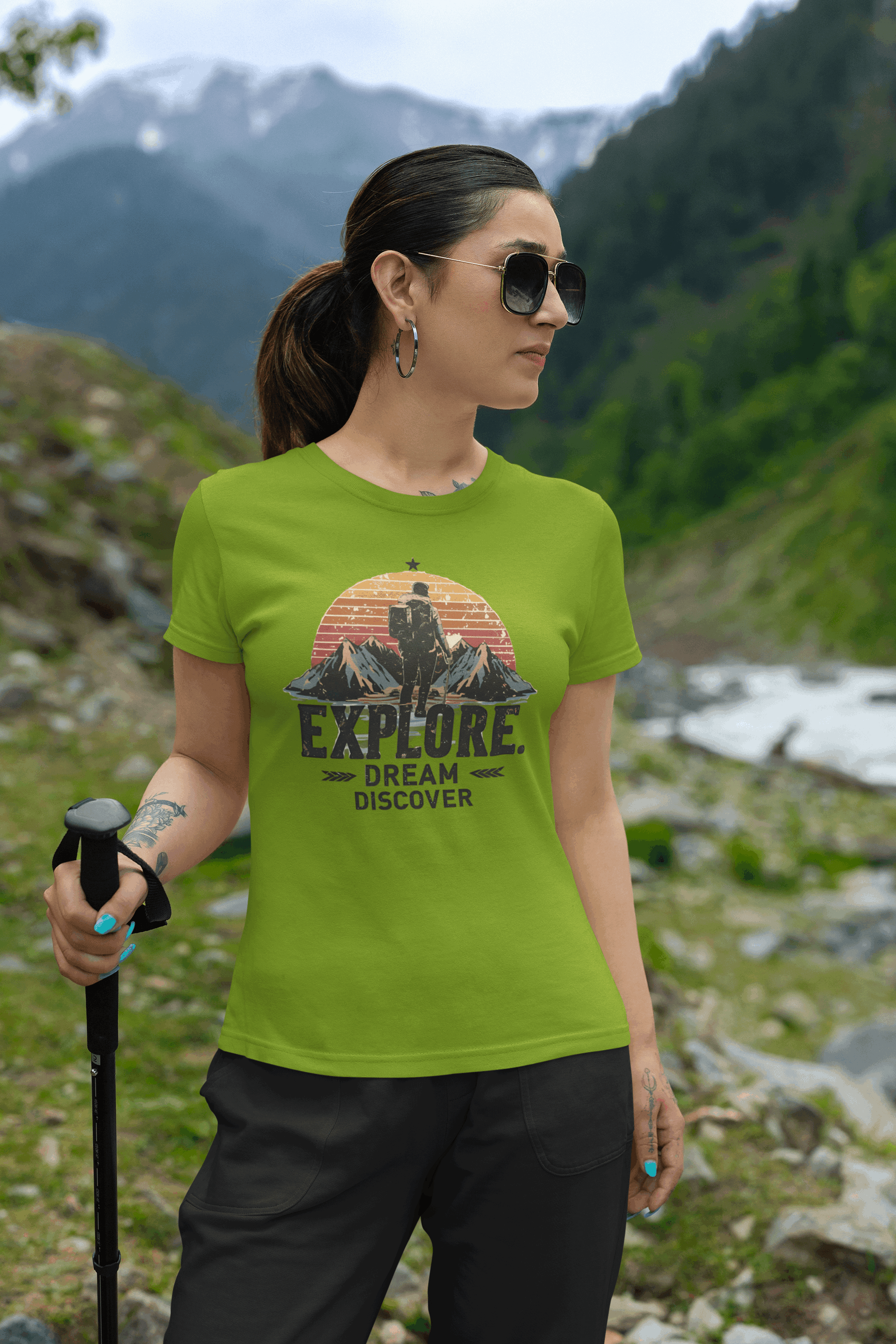 Explorer Women's Organic Cotton Outdoor T-Shirt – Rugged & Sustainable