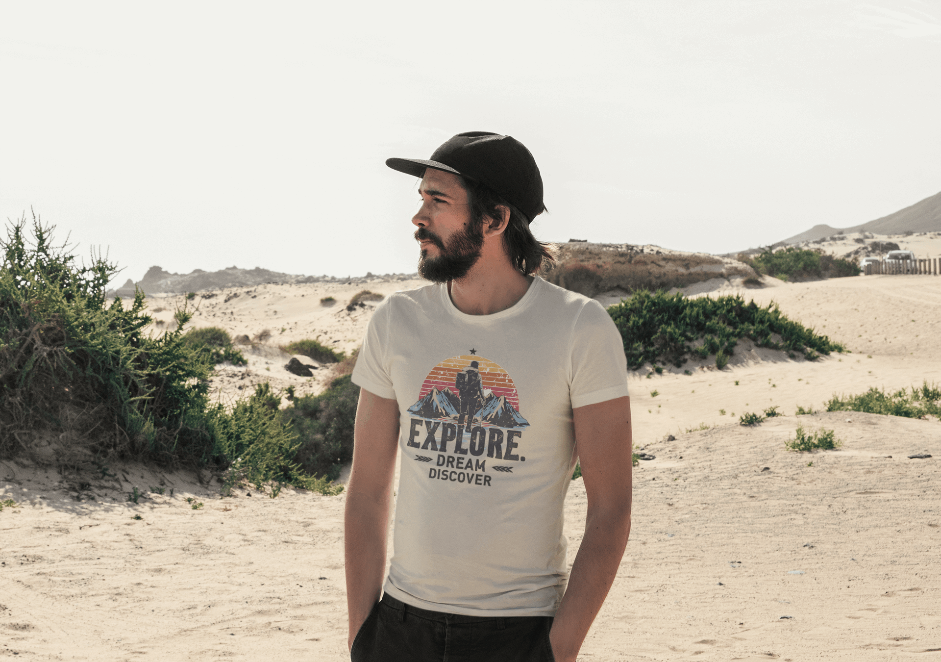 Explorer Men's Organic Cotton Outdoor T-Shirt – Rugged & Sustainable
