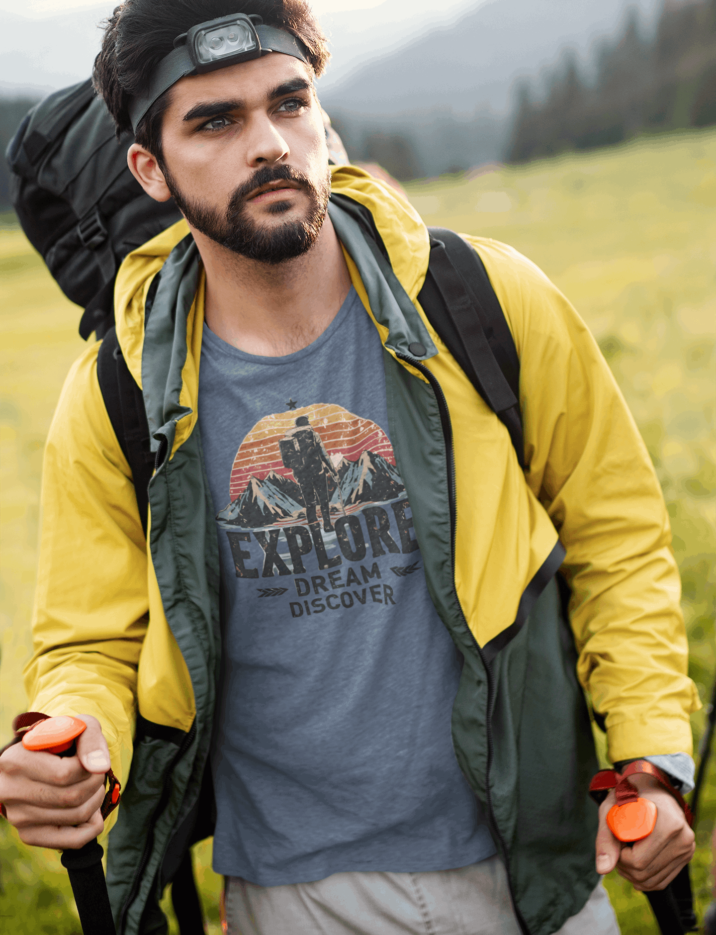 Explorer Men's Organic Cotton Outdoor T-Shirt – Rugged & Sustainable