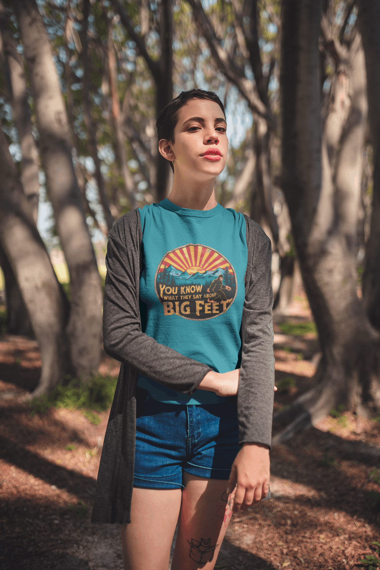 Bigfoot Women's Organic Cotton T-Shirt – Adventure-Inspired Outdoor Tee