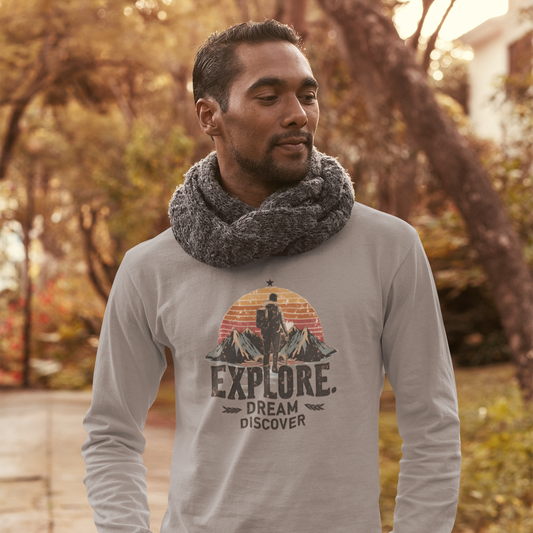 Explorer Ultra Cotton Long Sleeve T-Shirt – Rugged & Durable Adventure Tee