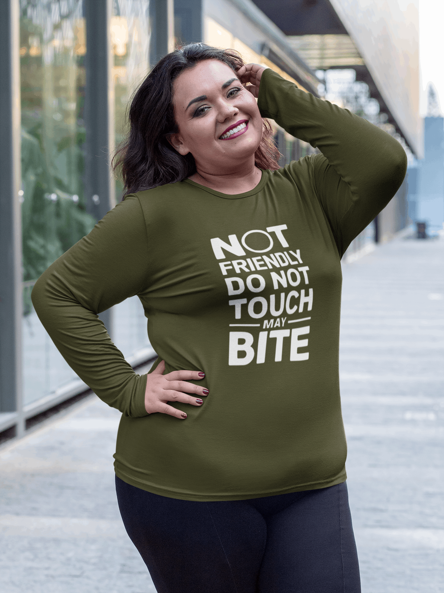 DO NOT TOUCH Ultra Cotton Long Sleeve T-Shirt – Bold Statement Tee
