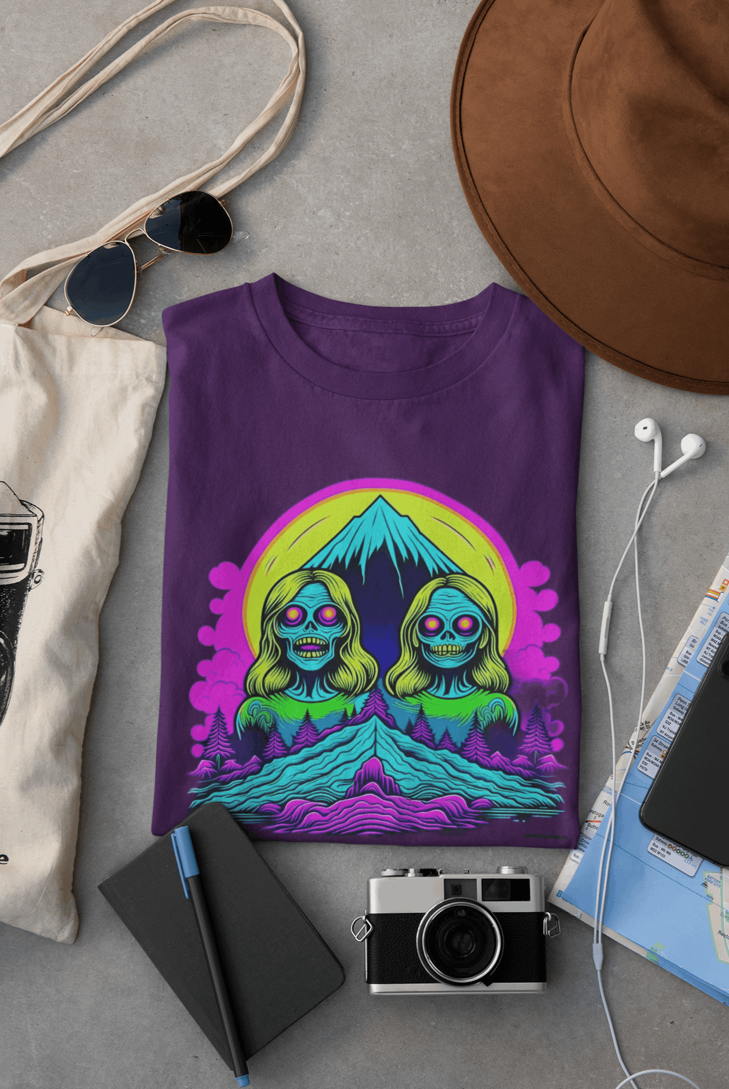 Zombie Peak Organic Cotton T-Shirt – Eco-Friendly Graphic Tee