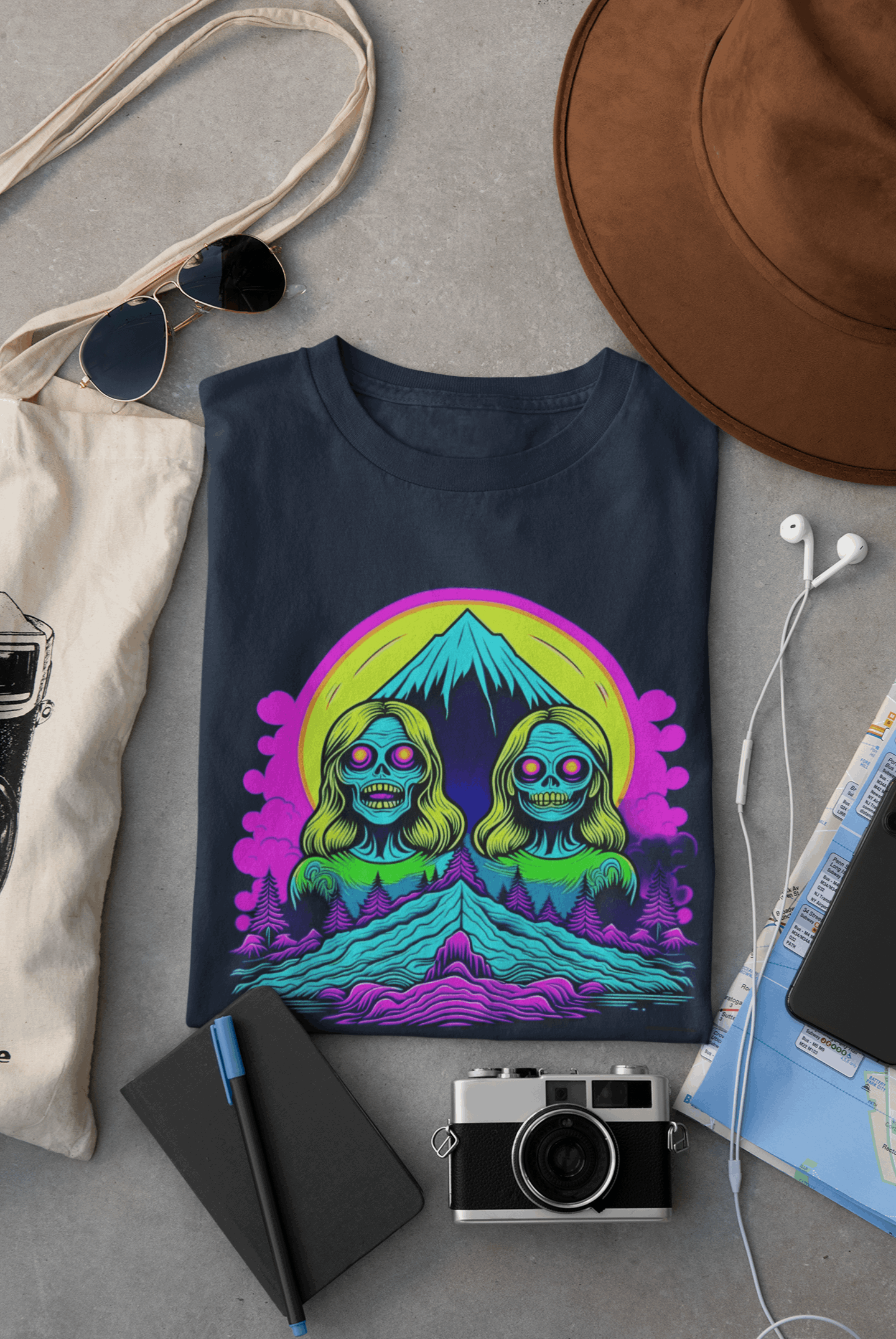 Zombie Peak Organic Cotton T-Shirt – Eco-Friendly Graphic Tee