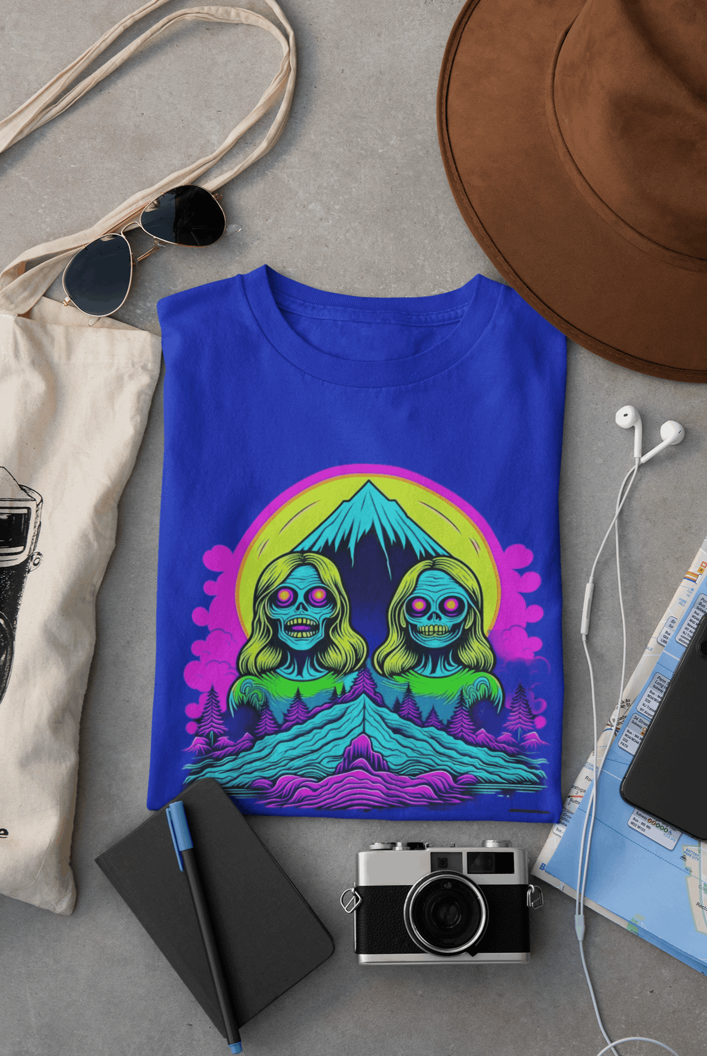 Zombie Peak Organic Cotton T-Shirt – Eco-Friendly Graphic Tee