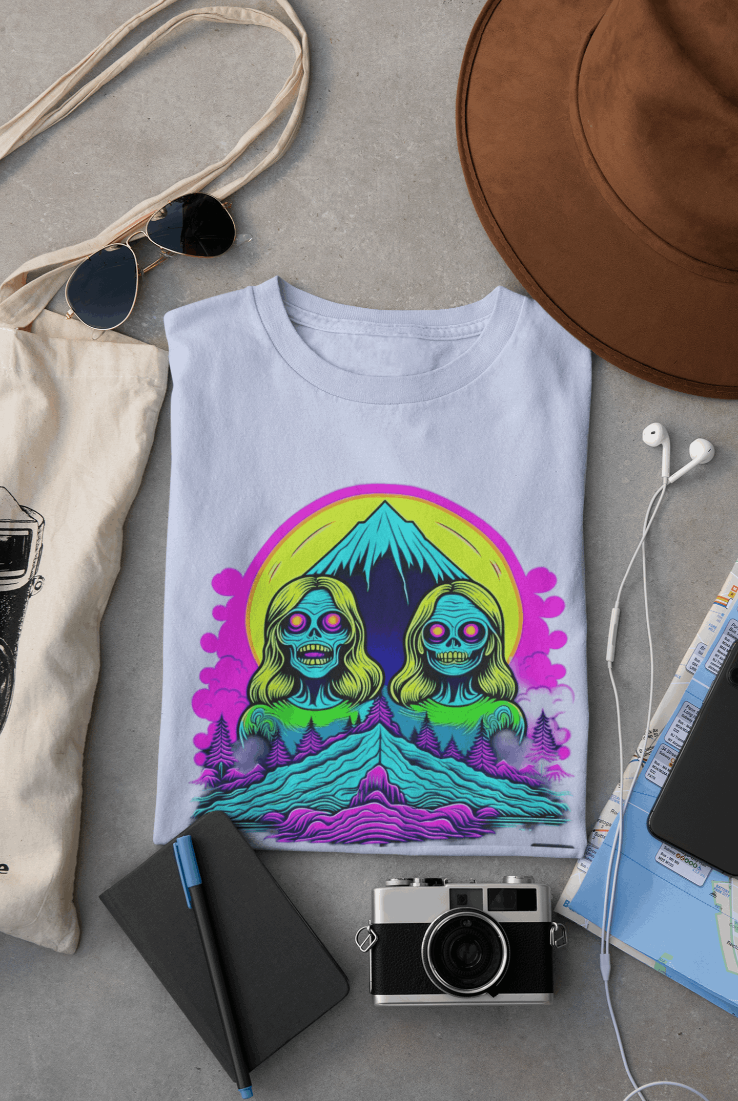 Zombie Peak Organic Cotton T-Shirt – Eco-Friendly Graphic Tee