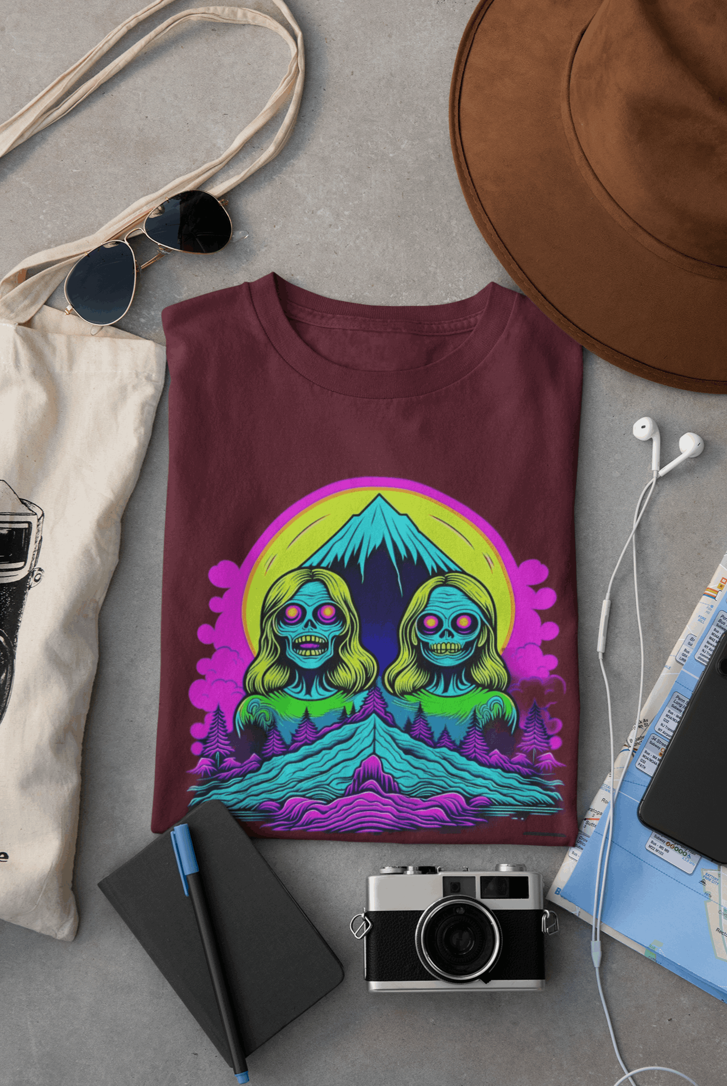 Zombie Peak Organic Cotton T-Shirt – Eco-Friendly Graphic Tee