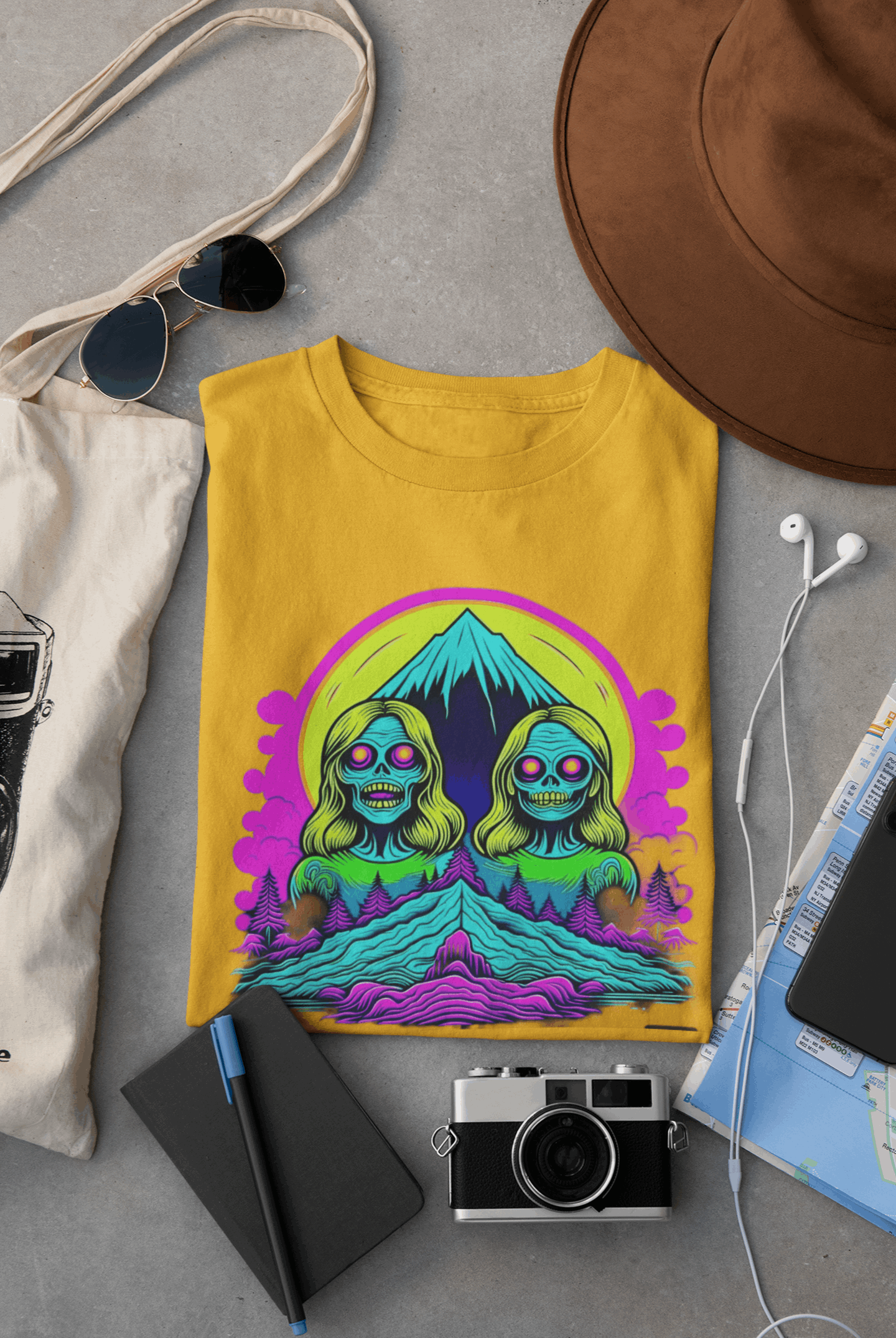 Zombie Peak Organic Cotton T-Shirt – Eco-Friendly Graphic Tee