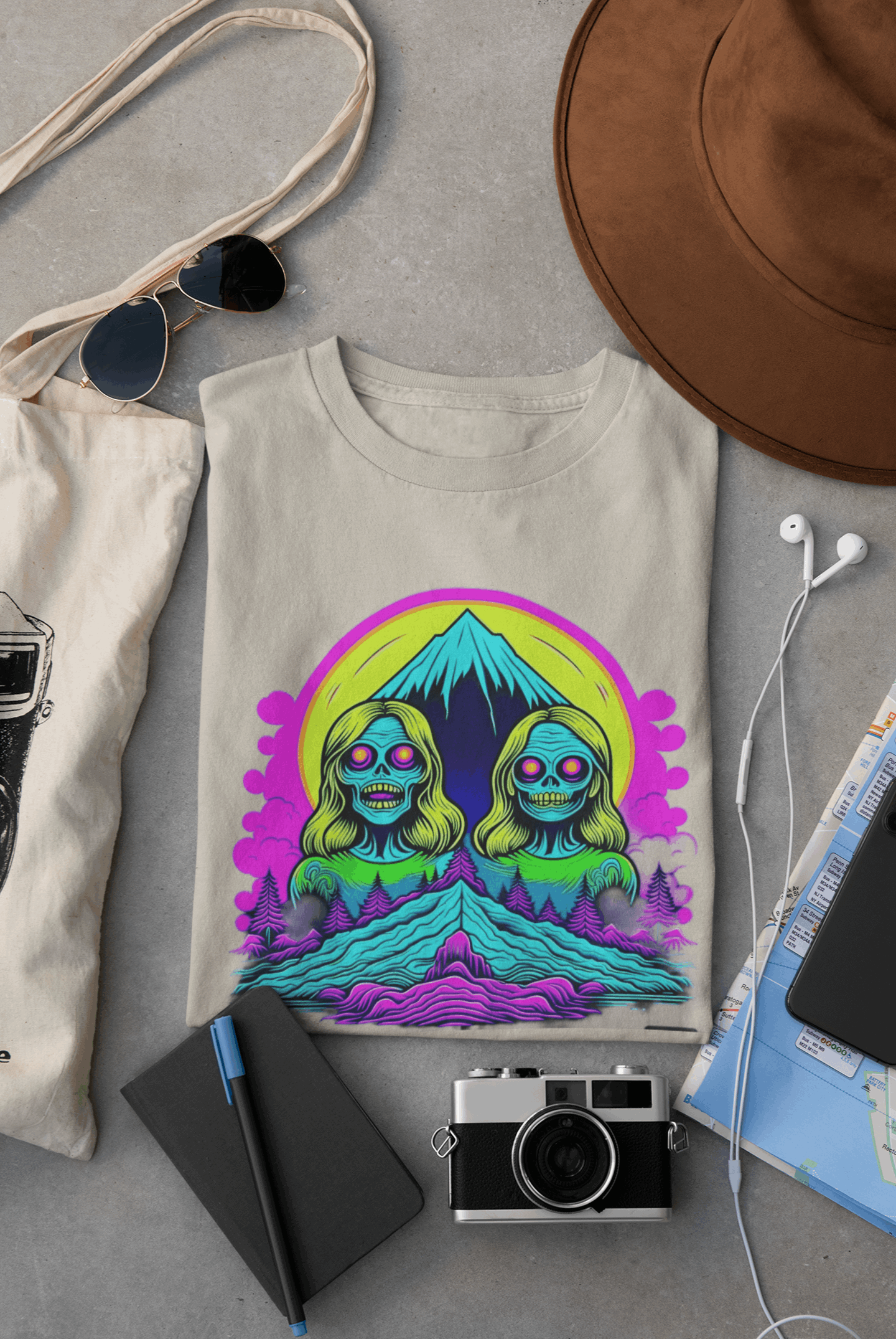 Zombie Peak Organic Cotton T-Shirt – Eco-Friendly Graphic Tee