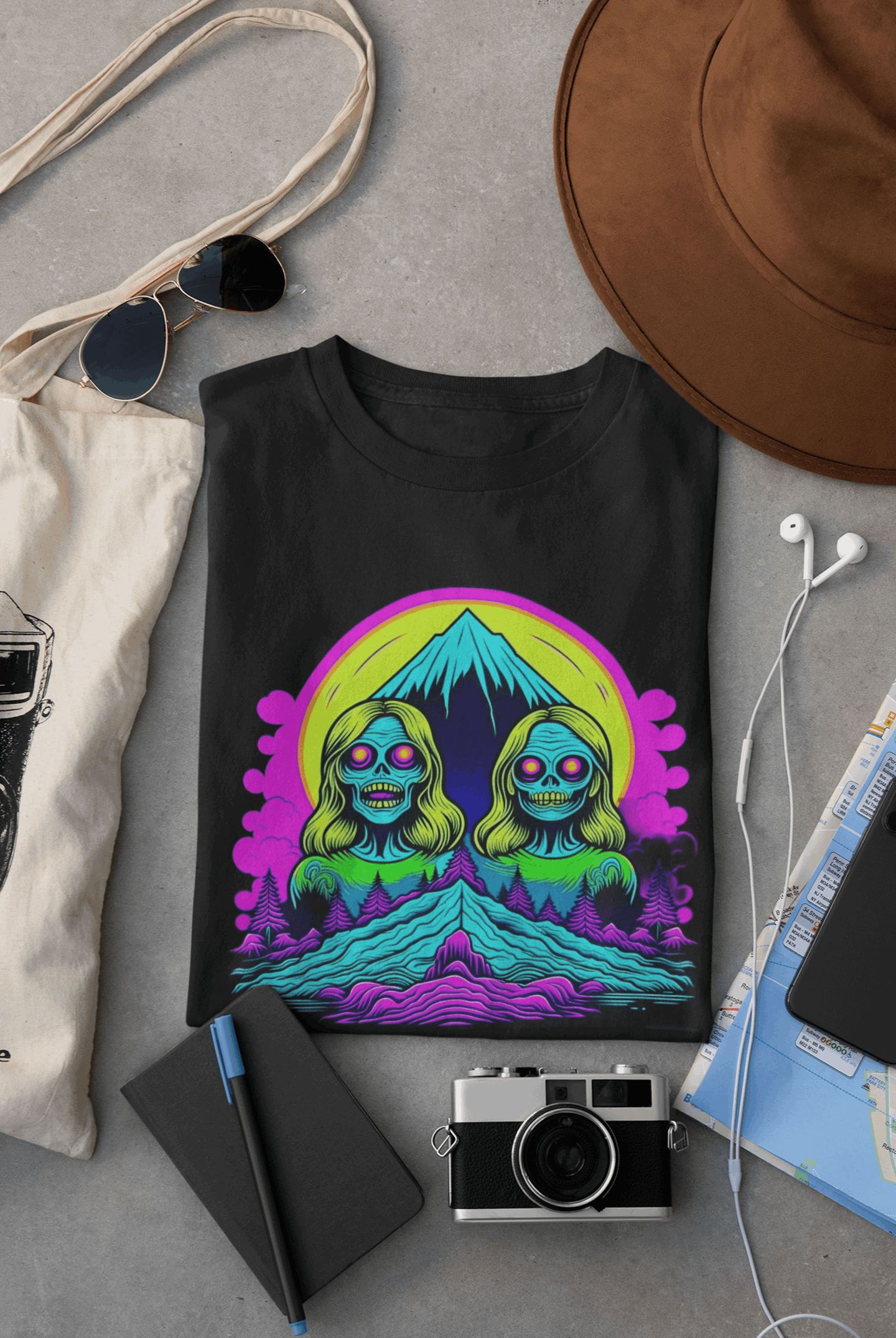 Zombie Peak Organic Cotton T-Shirt – Eco-Friendly Graphic Tee