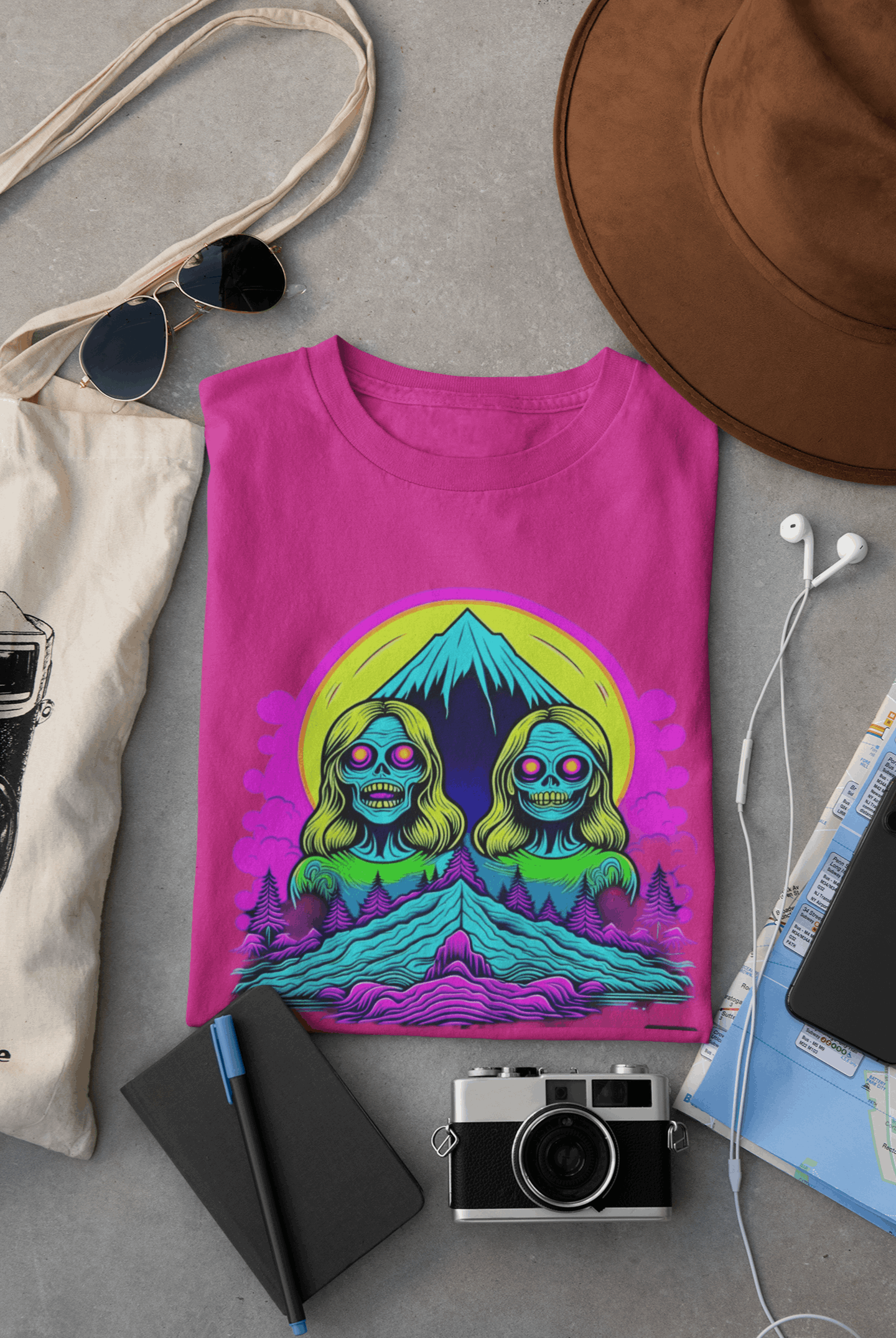 Zombie Peak Organic Cotton T-Shirt – Eco-Friendly Graphic Tee