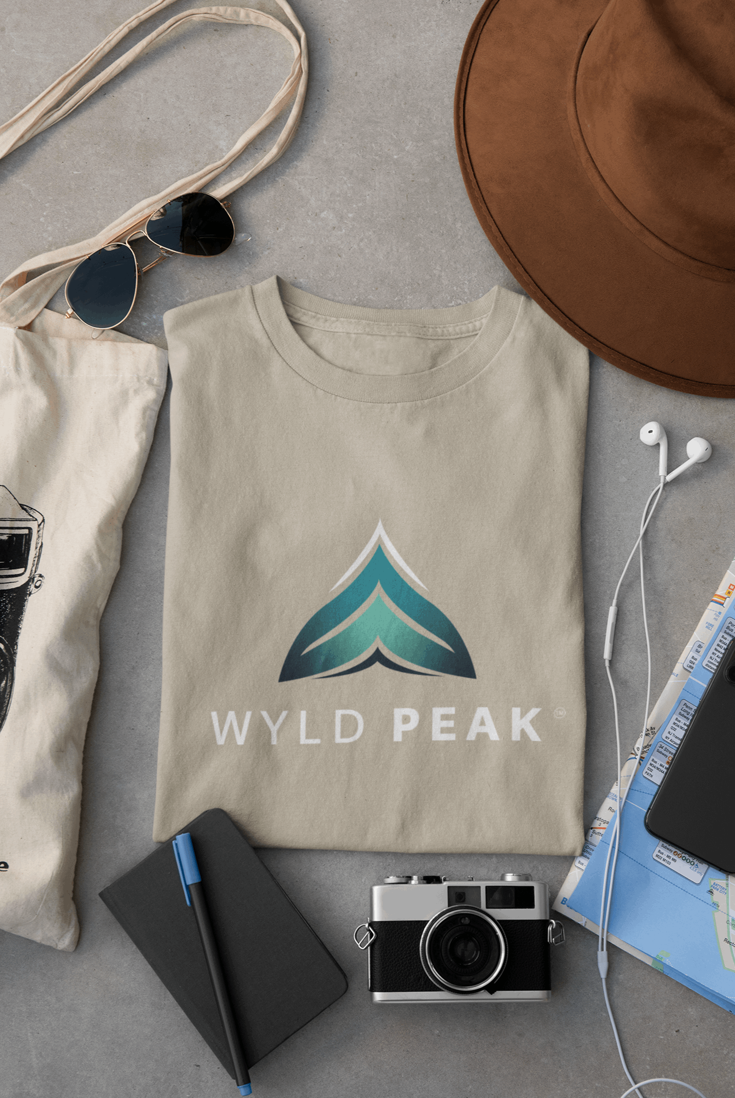 Branded Women's Organic Cotton T-Shirt – Minimalist Sustainable Outdoor Tee